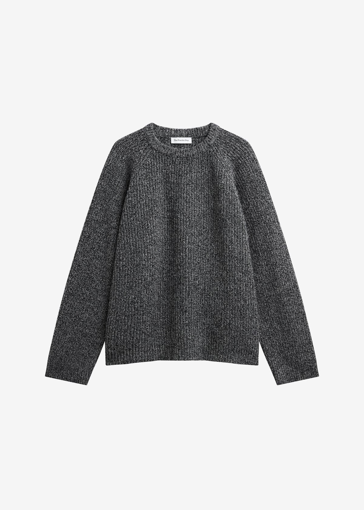 Carter Crewneck Sweater - Black Melange - 6