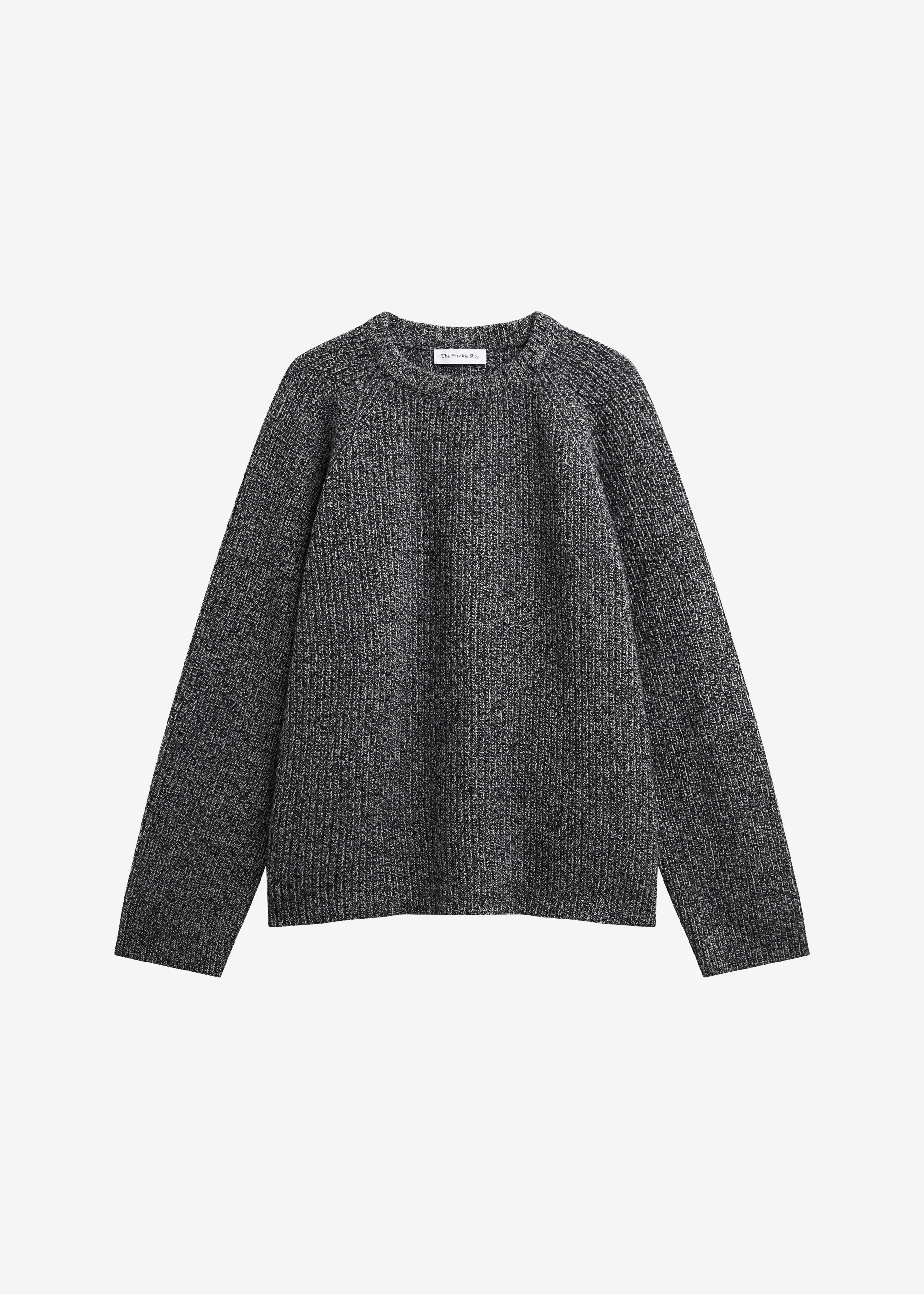 Carter Crewneck Sweater - Black Melange - 6