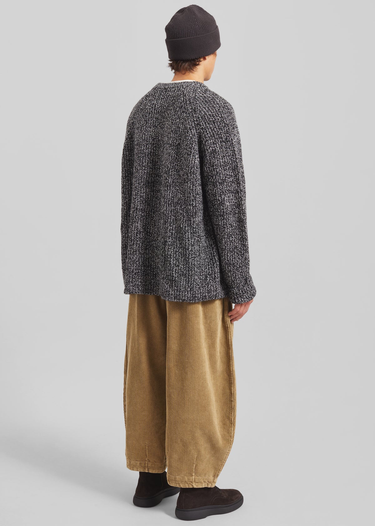 Carter Crewneck Sweater - Black Melange - 5