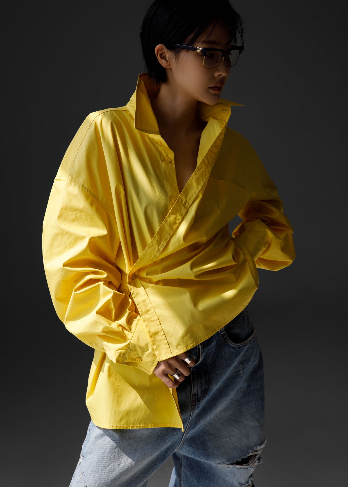 Cascais Oversized Shirt - Yellow - 5
