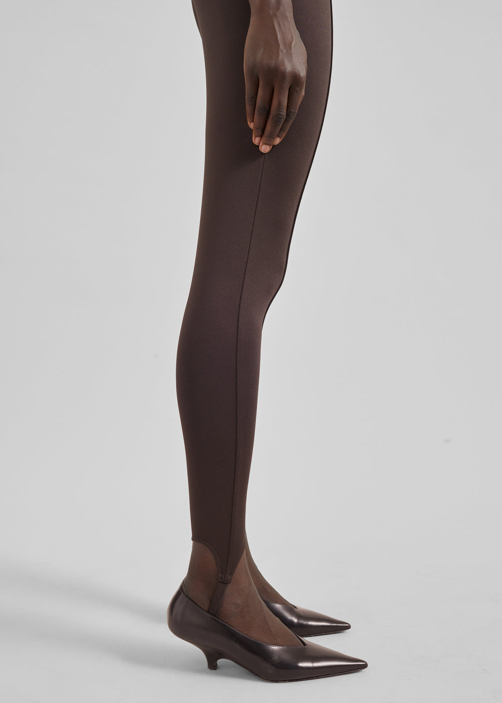 Caserta Stirrup Leggings - Brown - 1