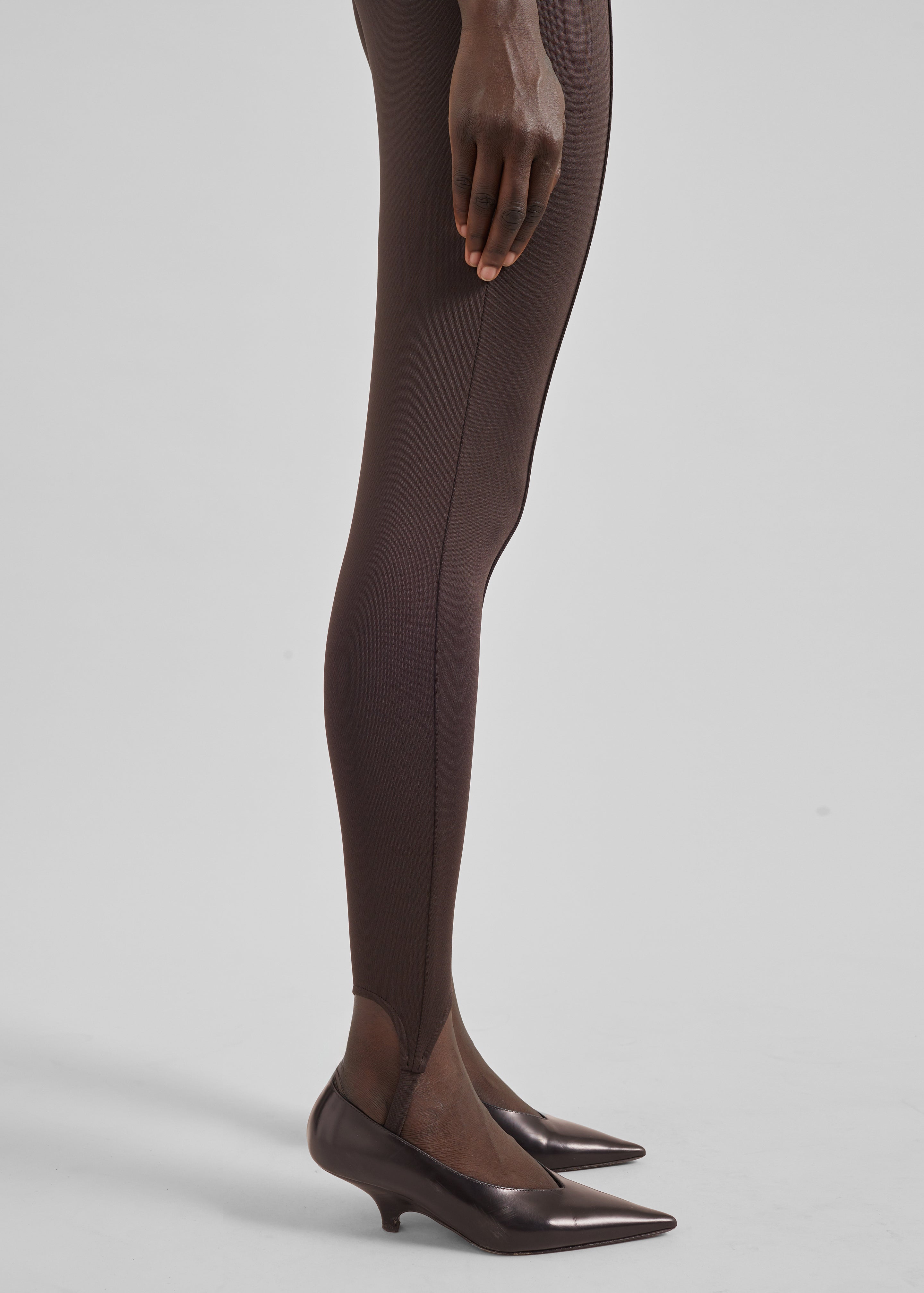 Caserta Stirrup Leggings - Brown - 2