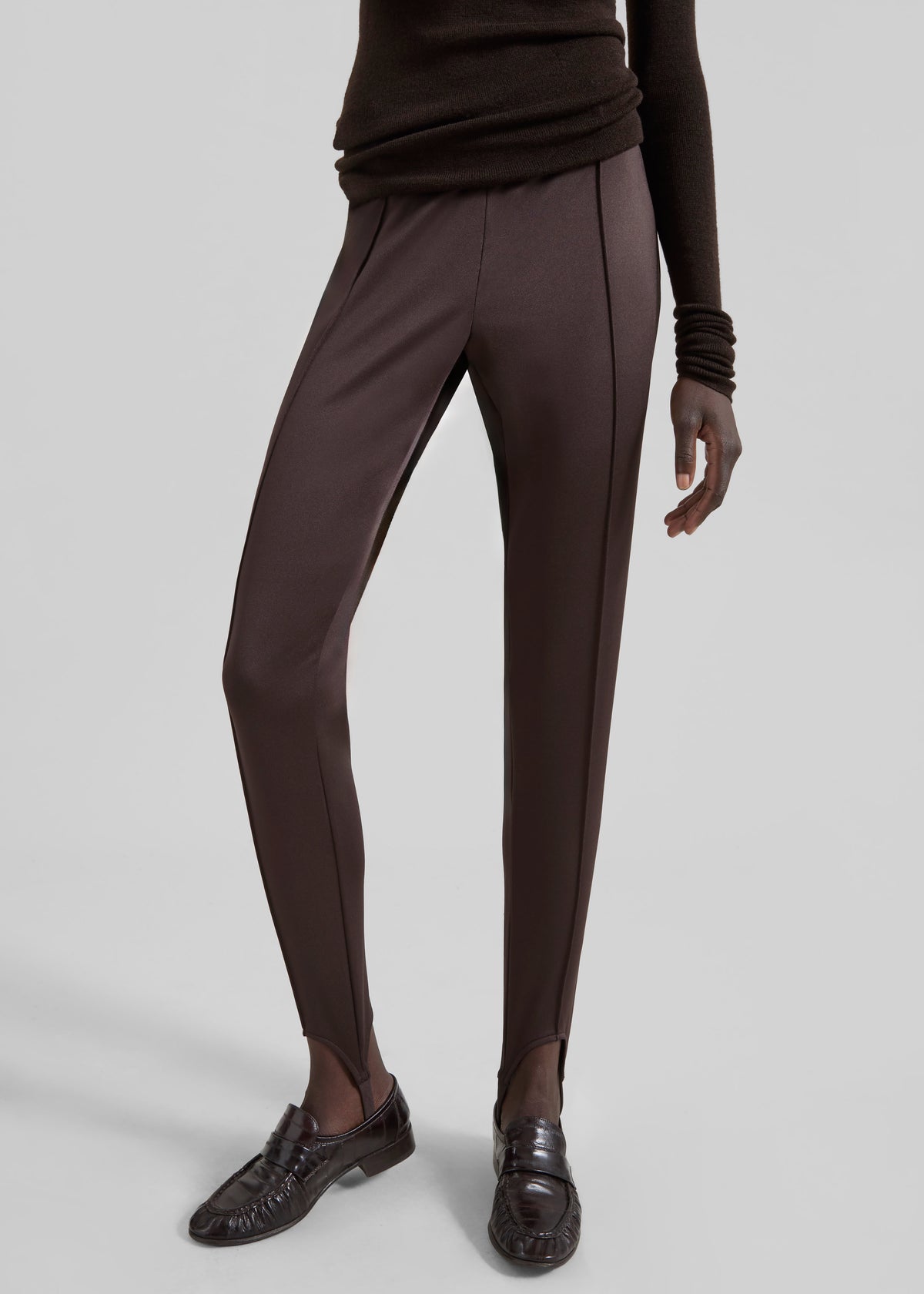 Caserta Stirrup Leggings - Brown - 4