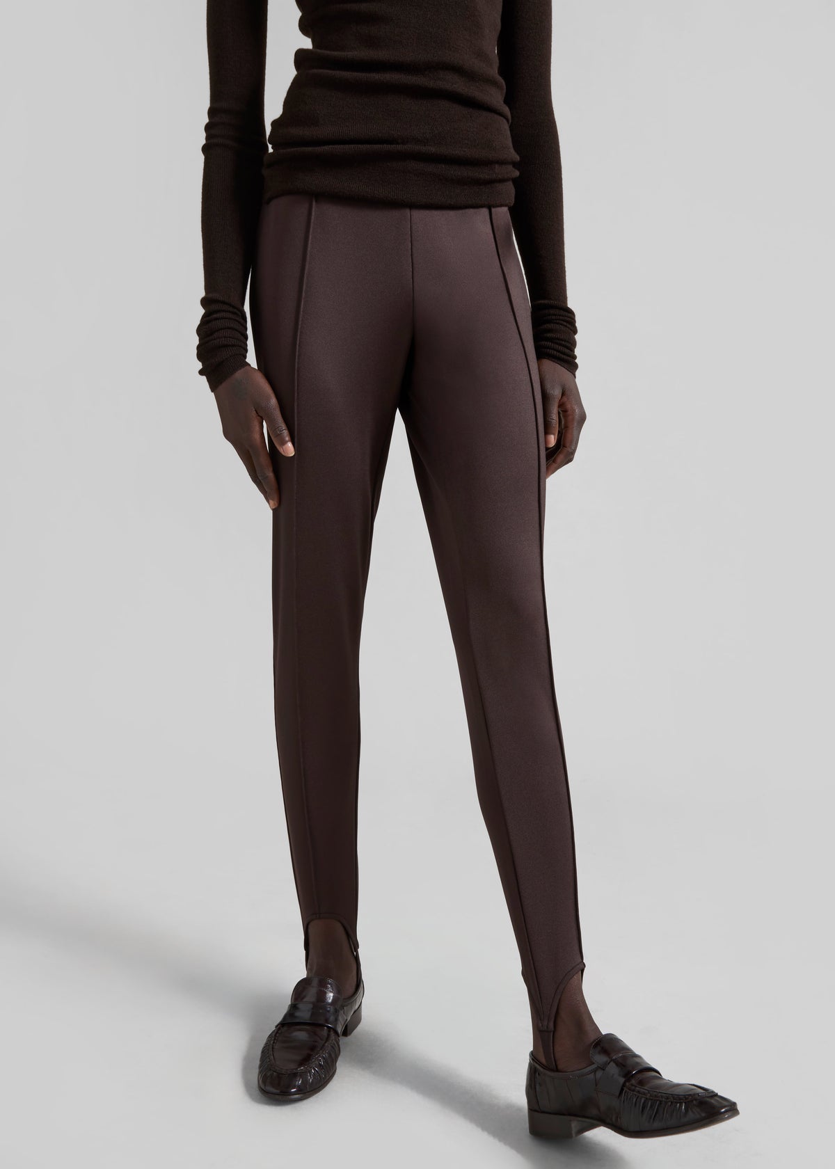 Caserta Stirrup Leggings - Brown - 11