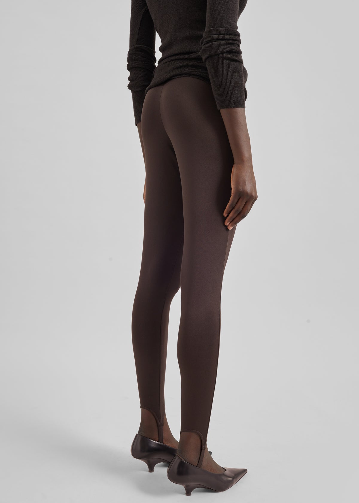 Caserta Stirrup Leggings - Brown - 12