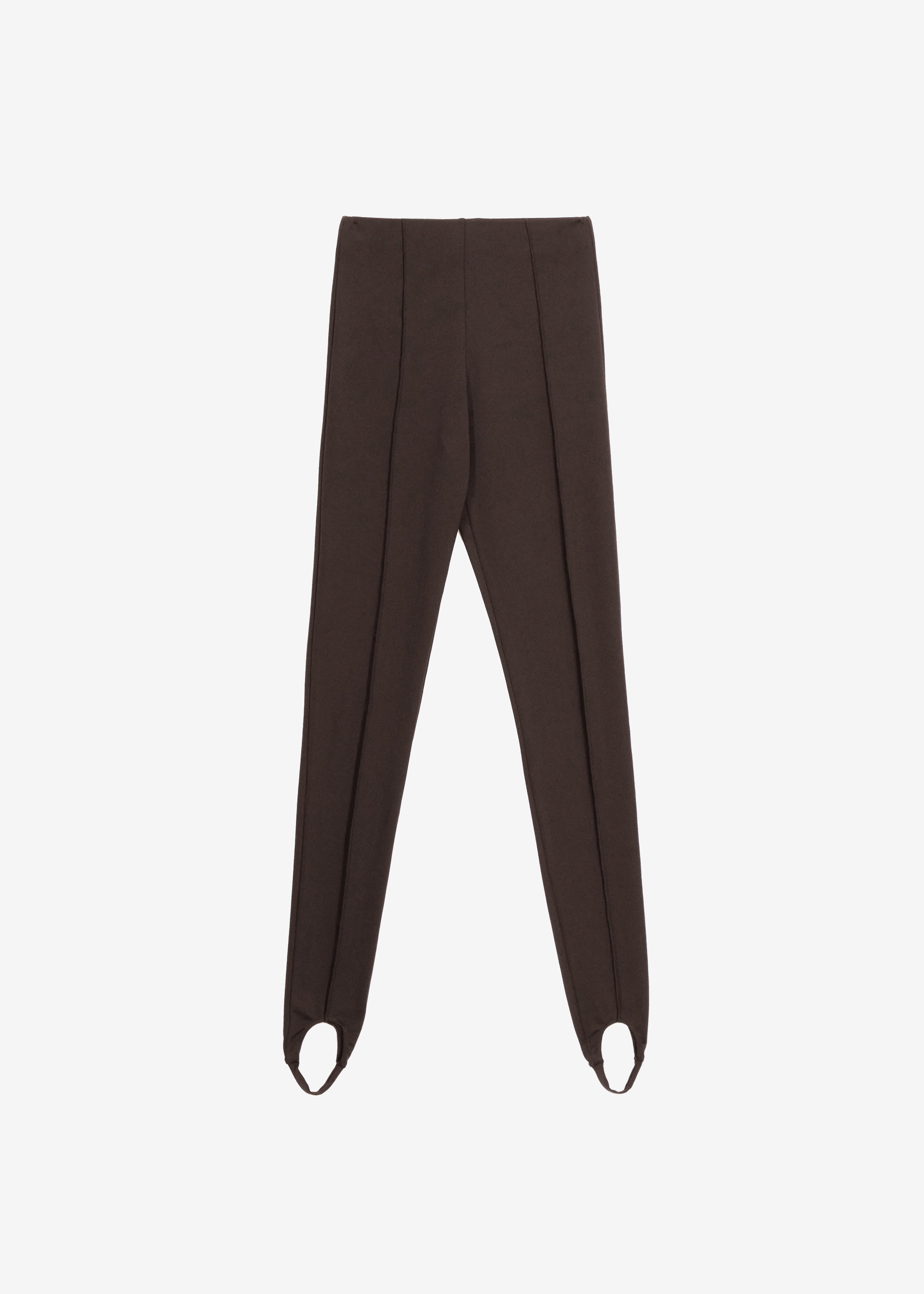 Caserta Stirrup Leggings - Brown - 13