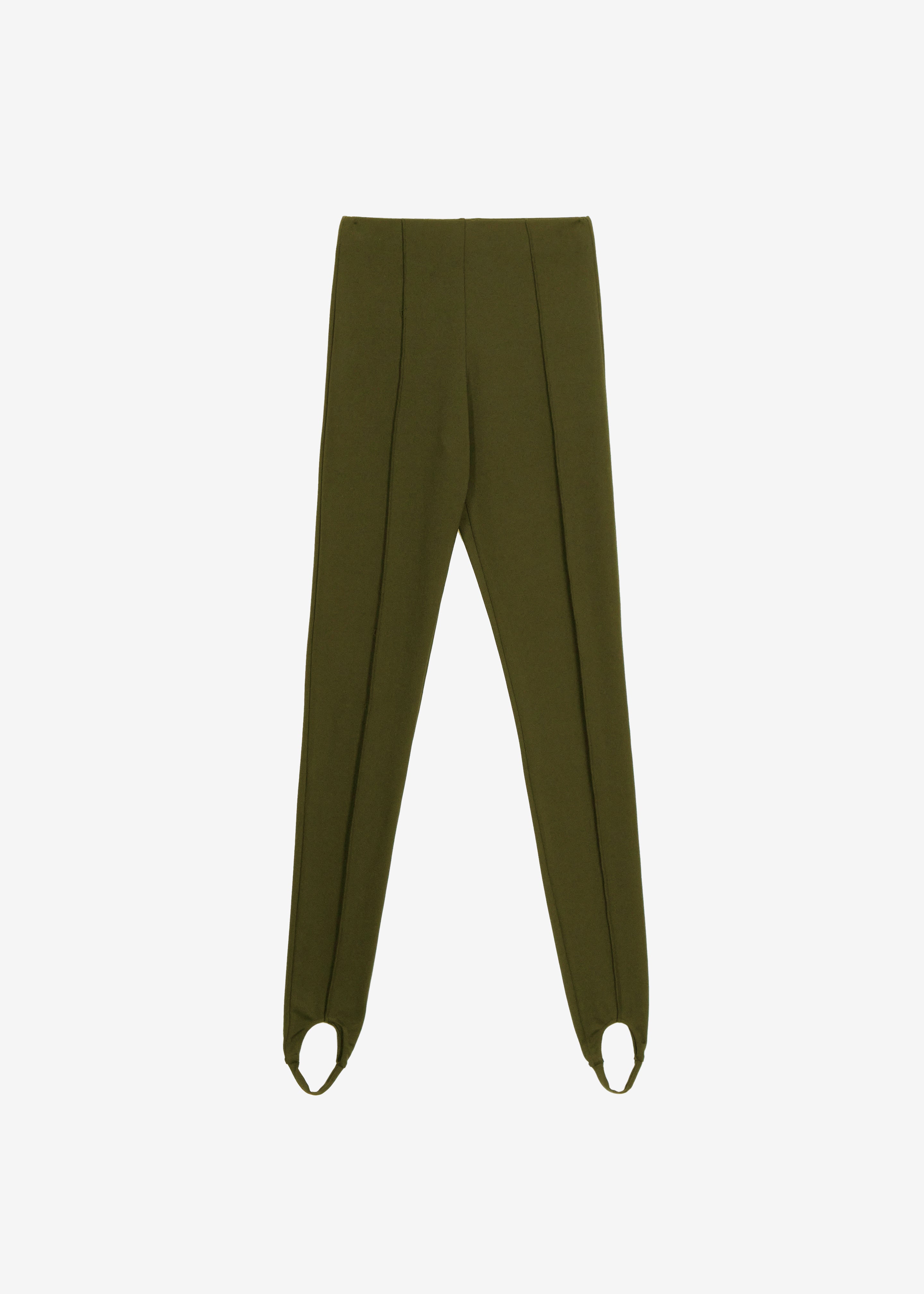 Caserta Stirrup Leggings - Olive - 7