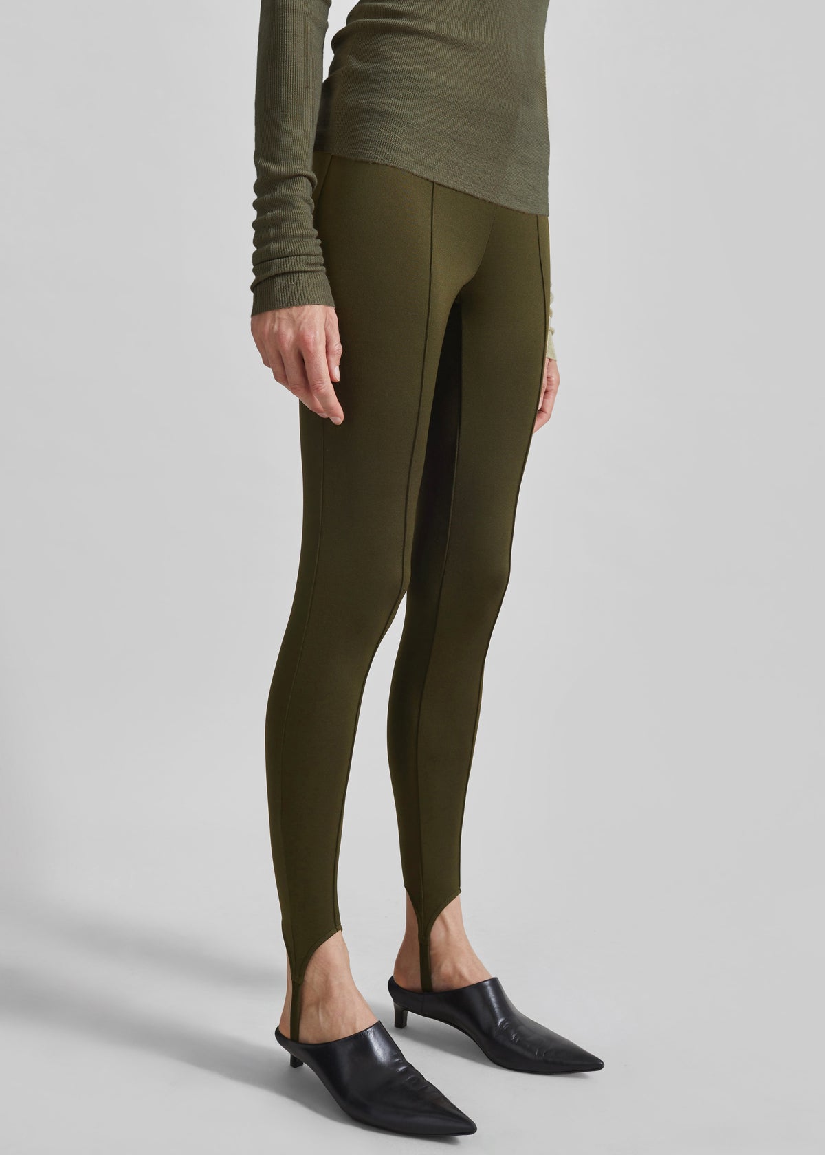 Caserta Stirrup Leggings - Olive - 6