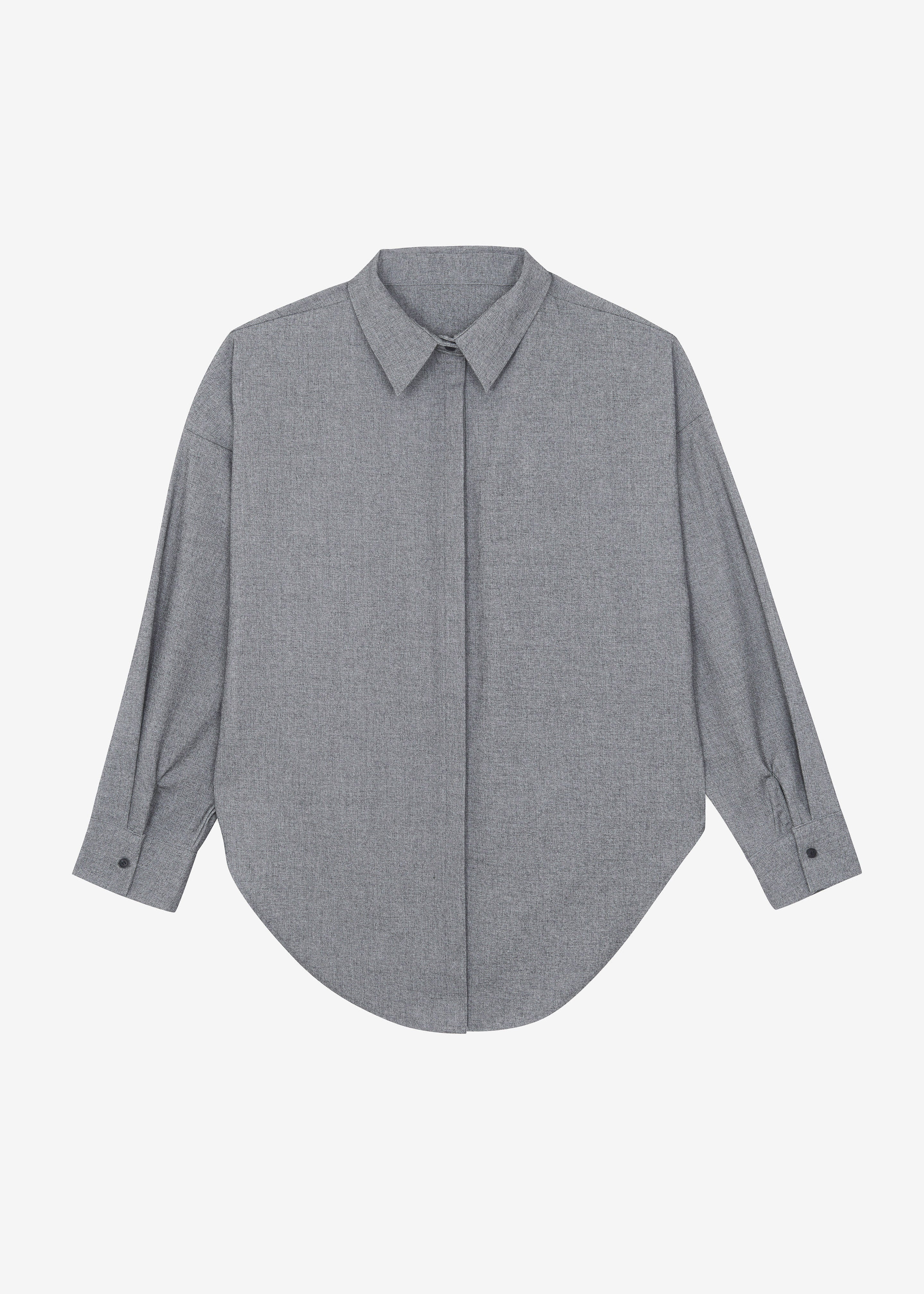 Casey Reversible Button Up Shirt - Grey - 15
