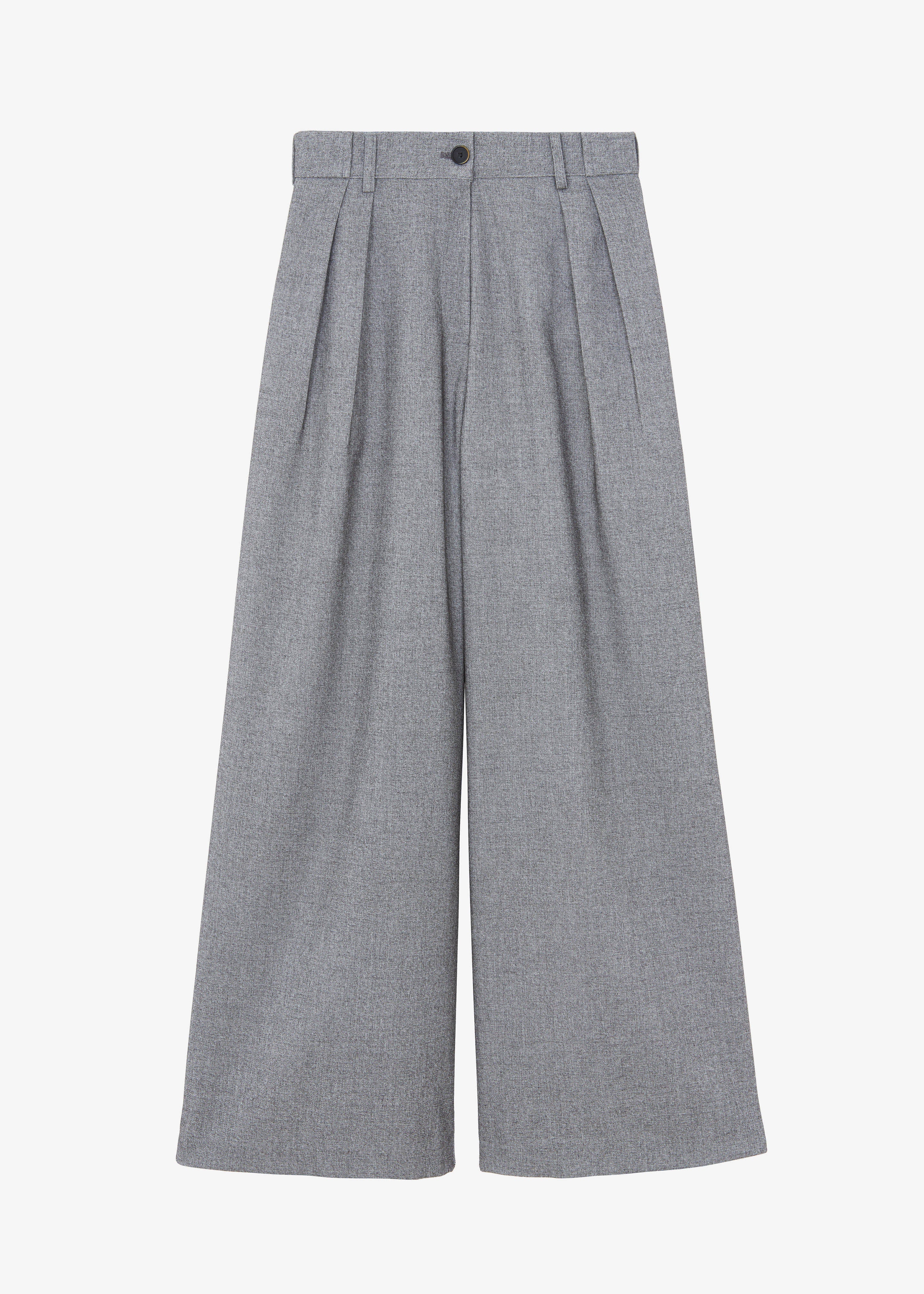 Casey Pleated Trousers - Grey - 13
