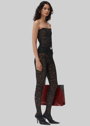 Beaufille Cassia Lace Stockings - Black