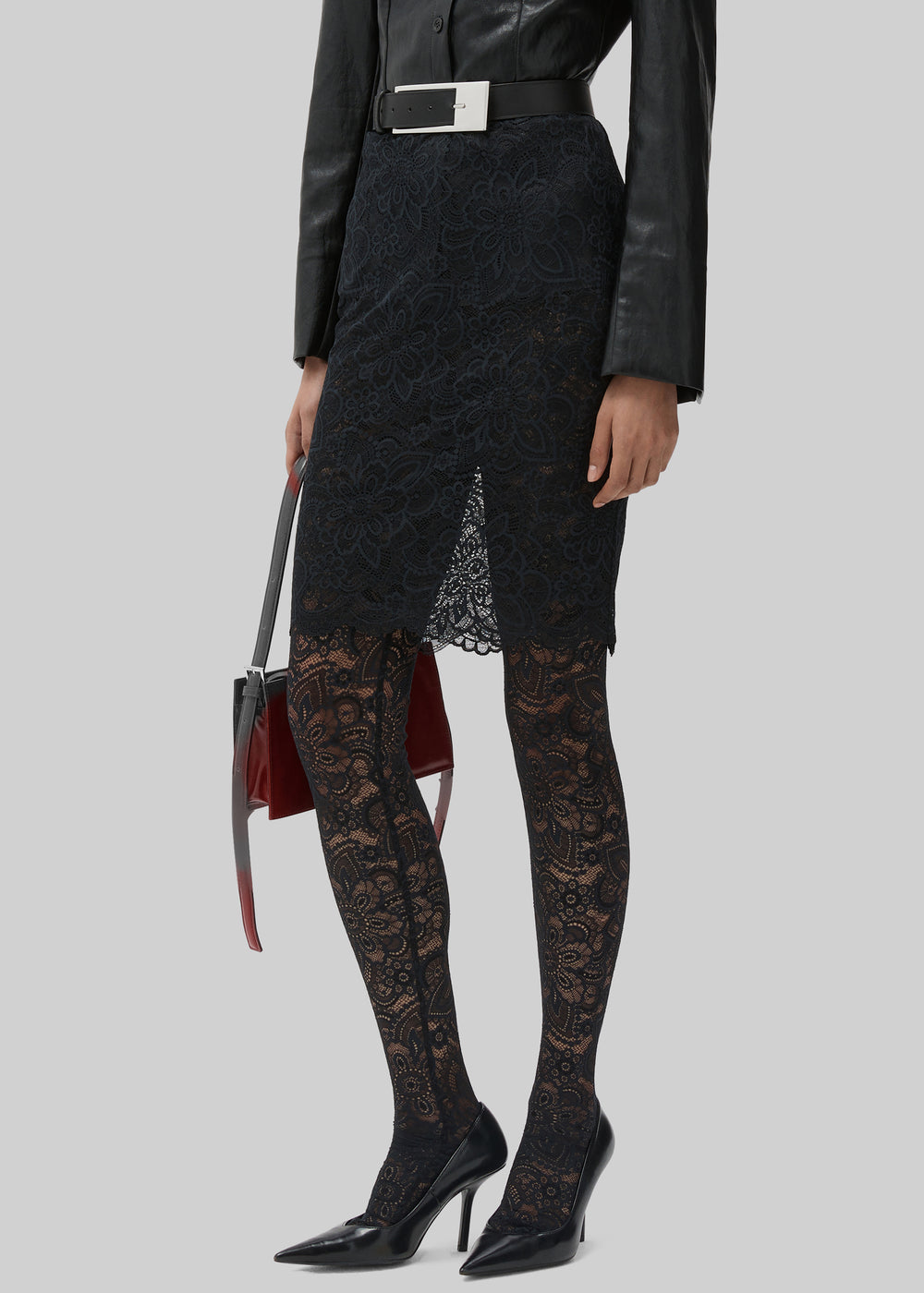 Beaufille Cassia Lace Stockings - Black - 1