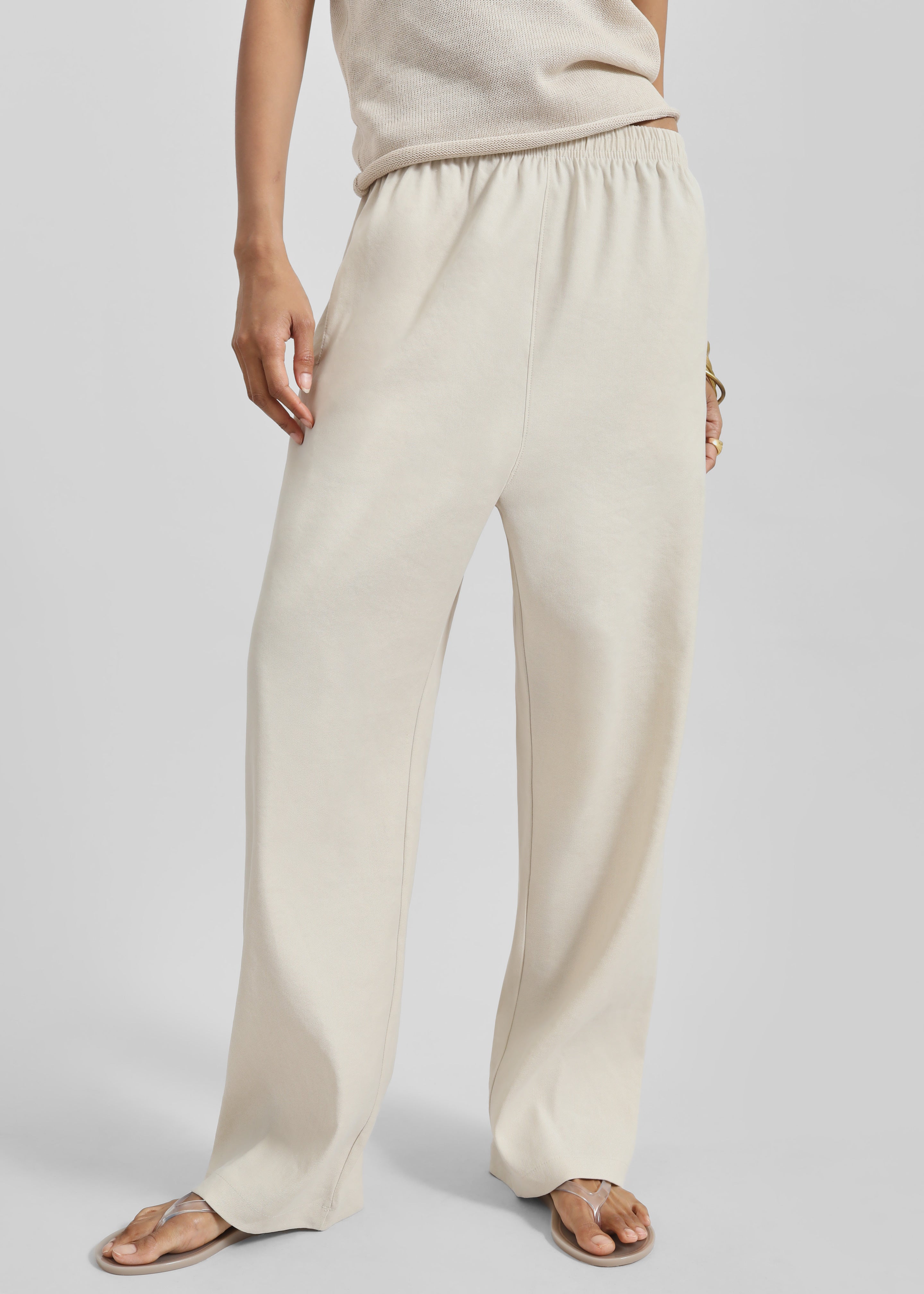 Cavert Linen Pants - Sand - 5