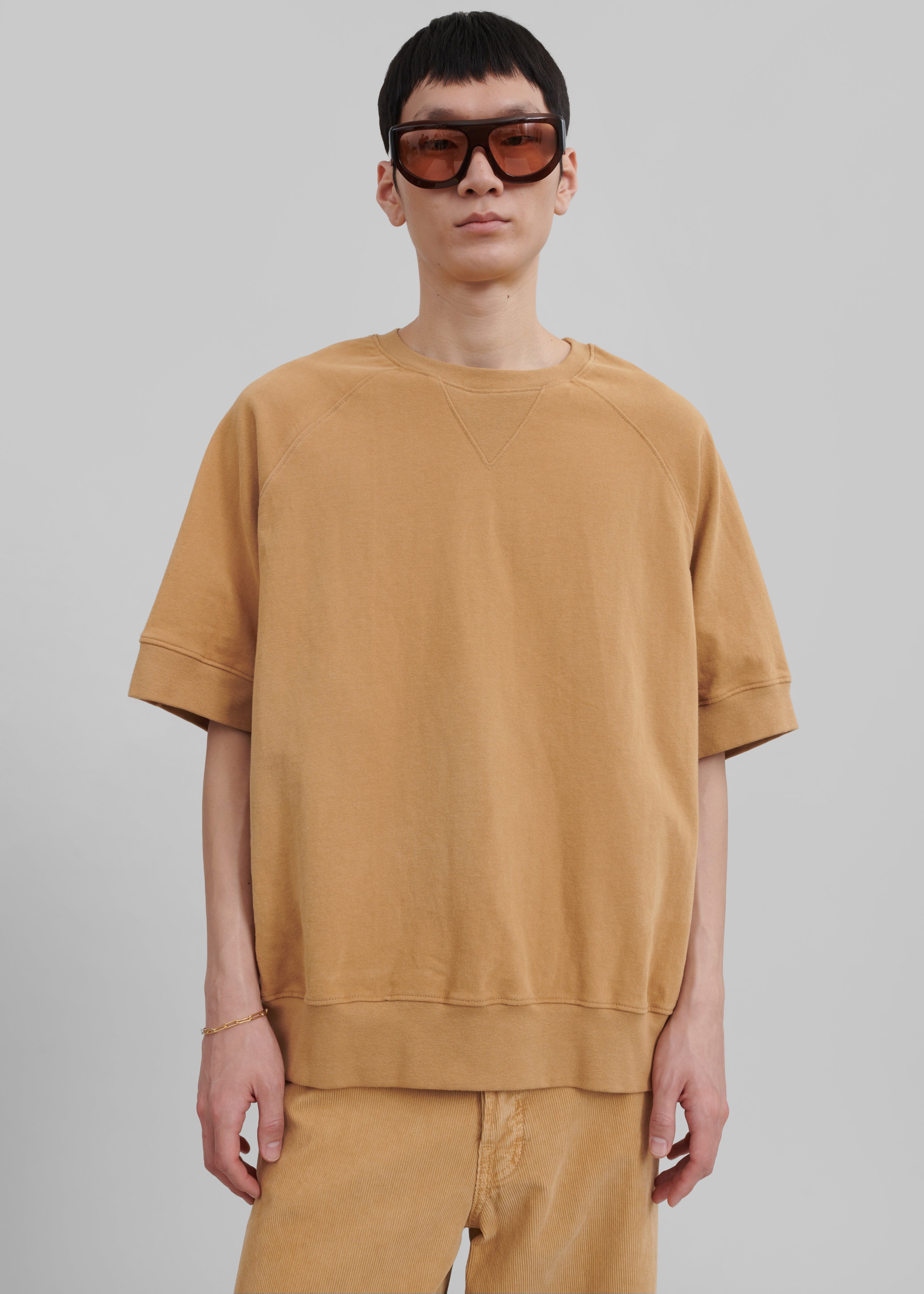 Caz Boxy Tee - Camel - 1