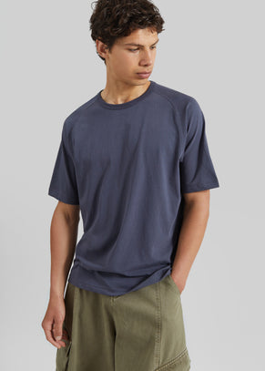 Ceduna Raglan Sleeve T-Shirt - Navy Melange
