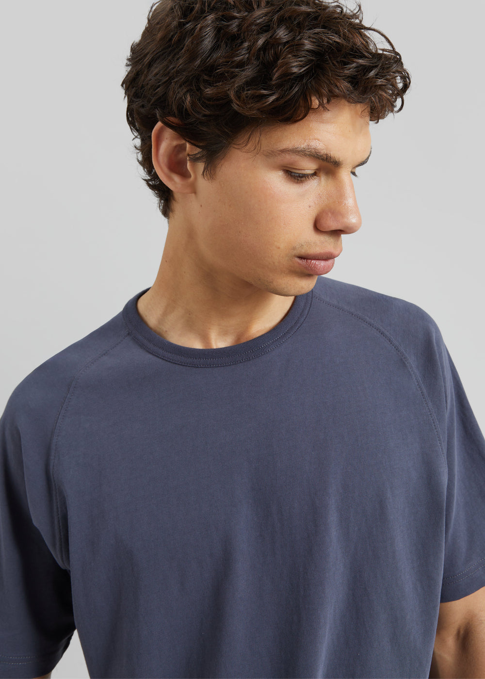Ceduna Raglan Sleeve T-Shirt - Navy Melange - 1