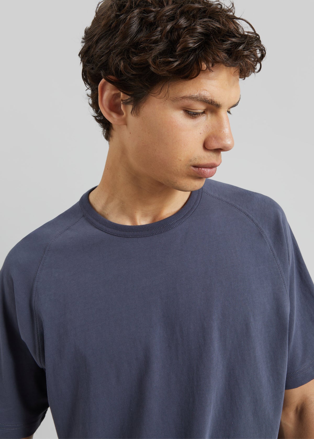 Ceduna Raglan Sleeve T-Shirt - Navy Melange - 2