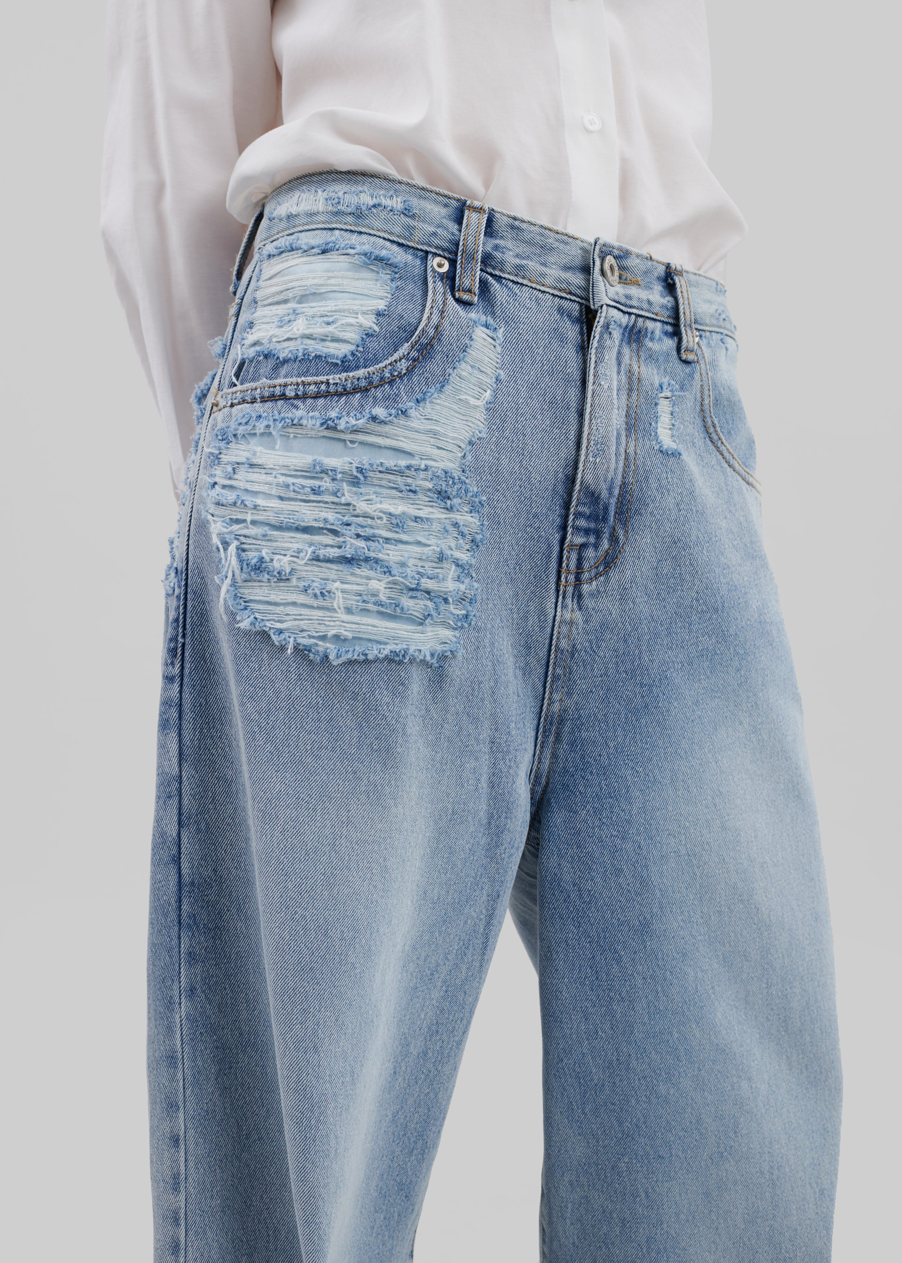 Ceres Ripped Jeans - Worn Wash - 4