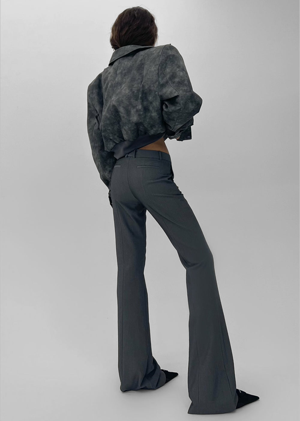 Charley Bootcut Pants - Charcoal - 1