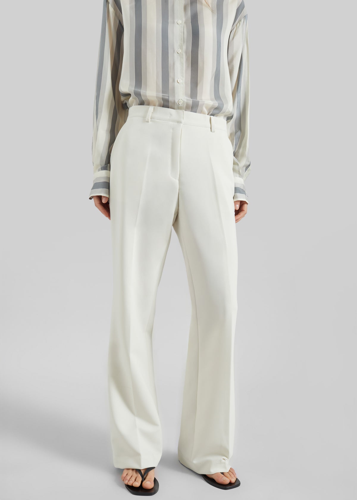 Chesnay Bootcut Pants - Cream - 3