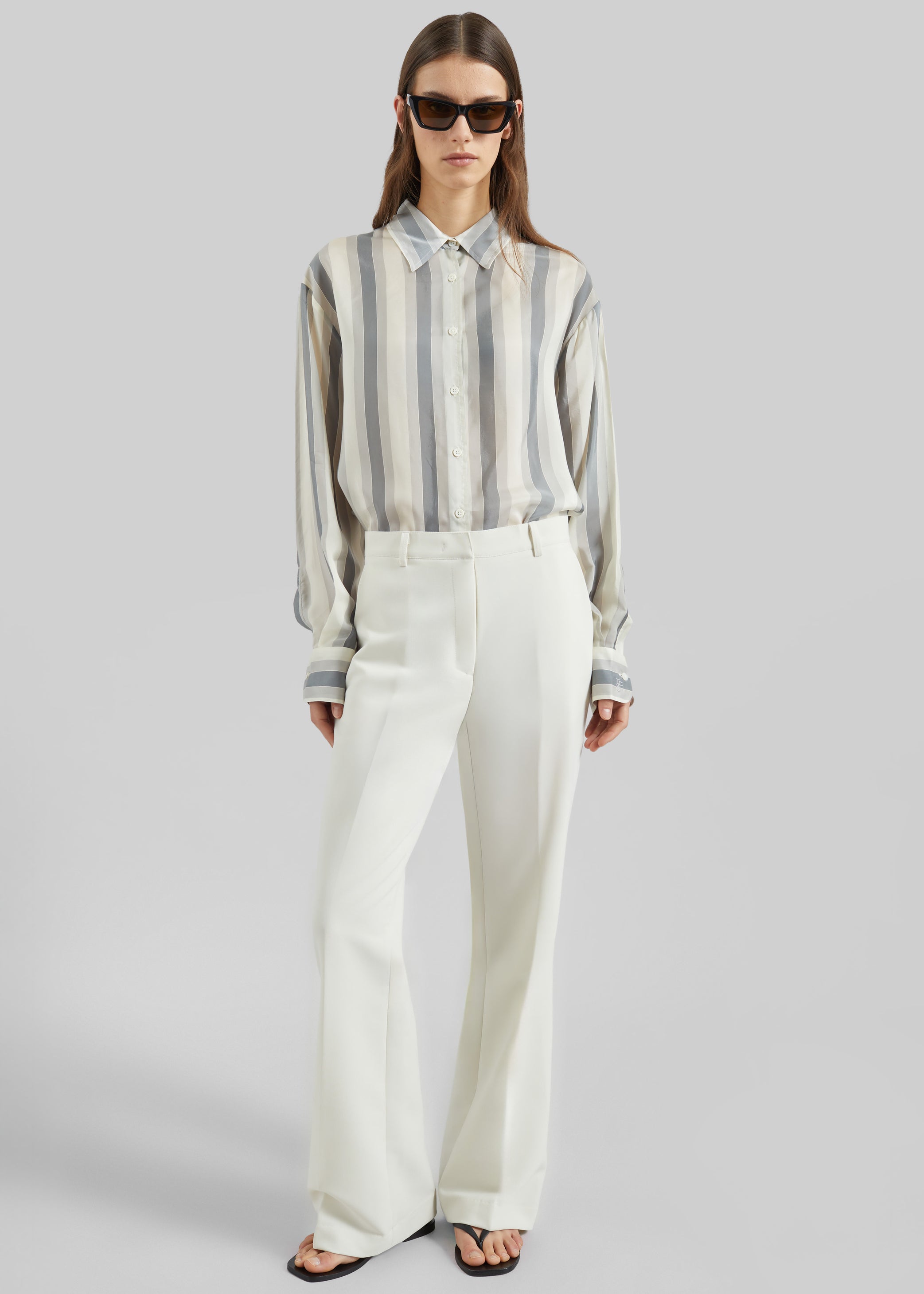 Shop the look image for Chesnay Bootcut Pants - Cream