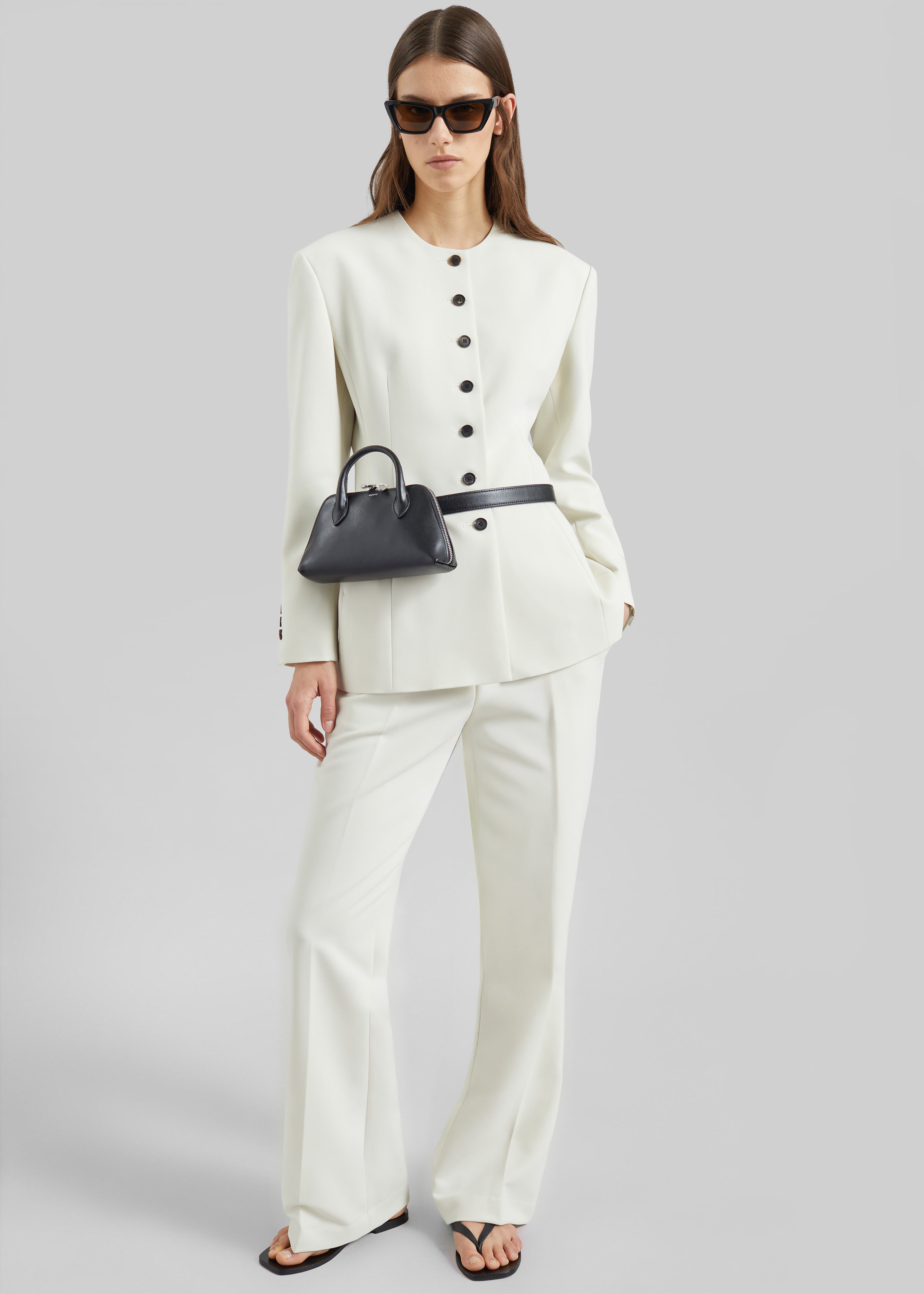 Chesnay Bootcut Pants - Cream - 6