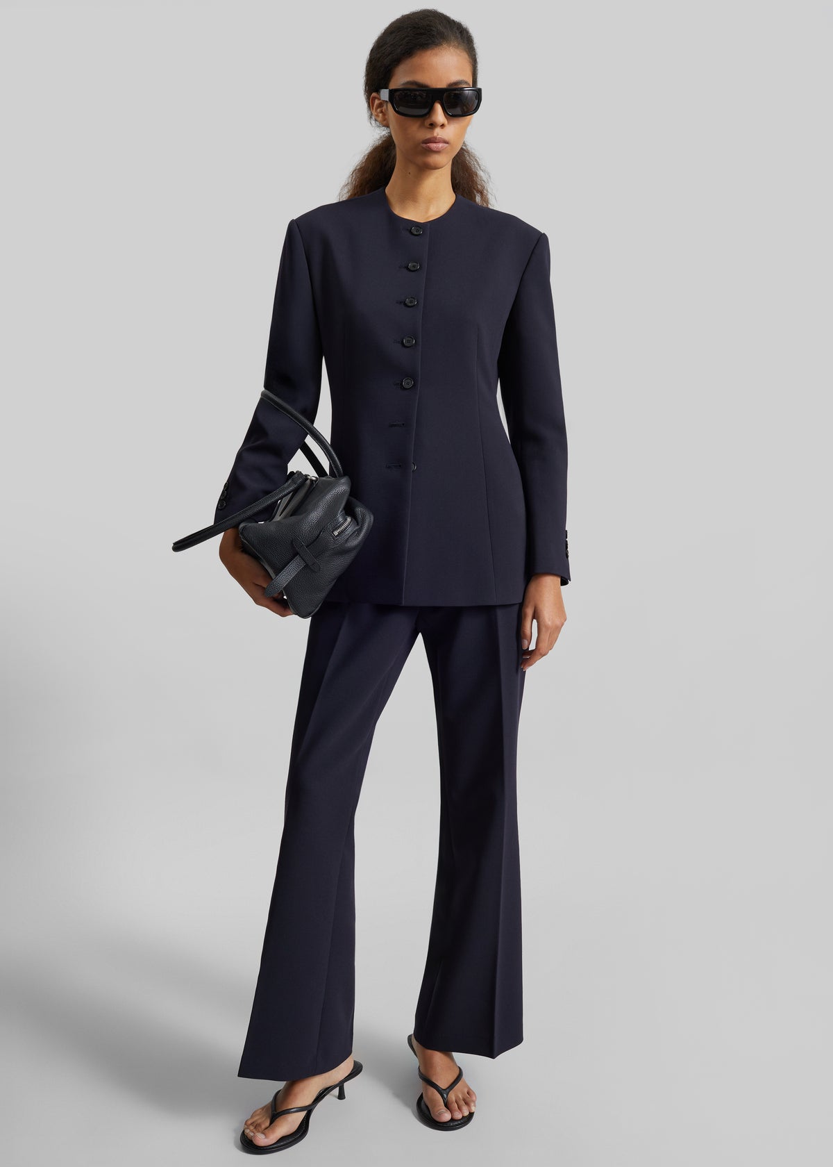 Chesnay Bootcut Pants - Navy - 7