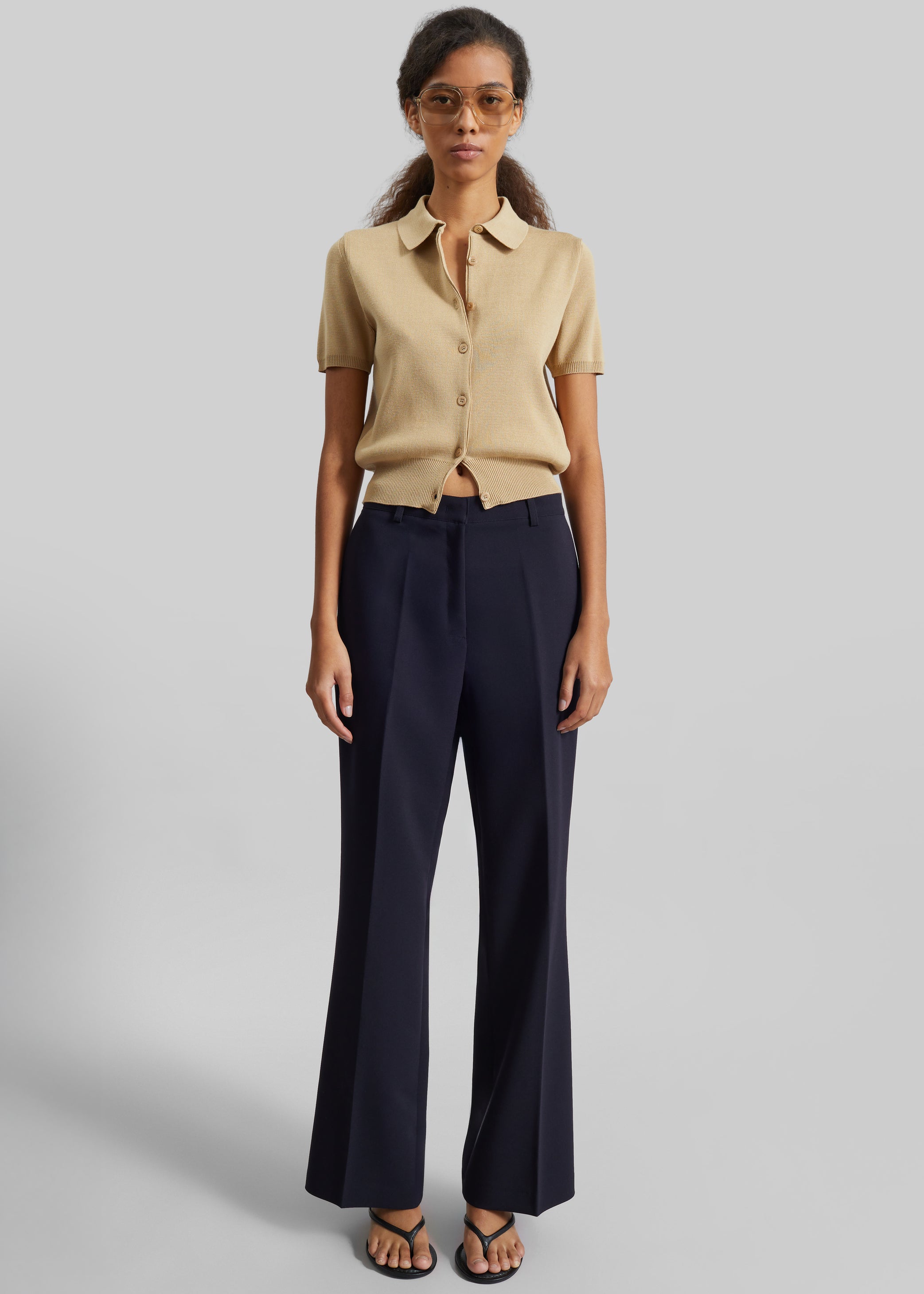 Shop the look image for Chesnay Bootcut Pants - Navy