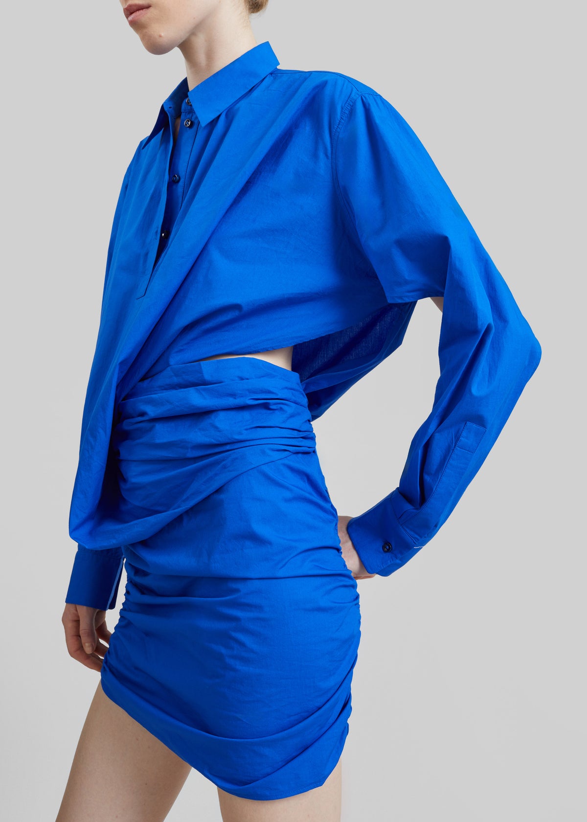 Christopher Esber Aiba Draped Shirt Dress