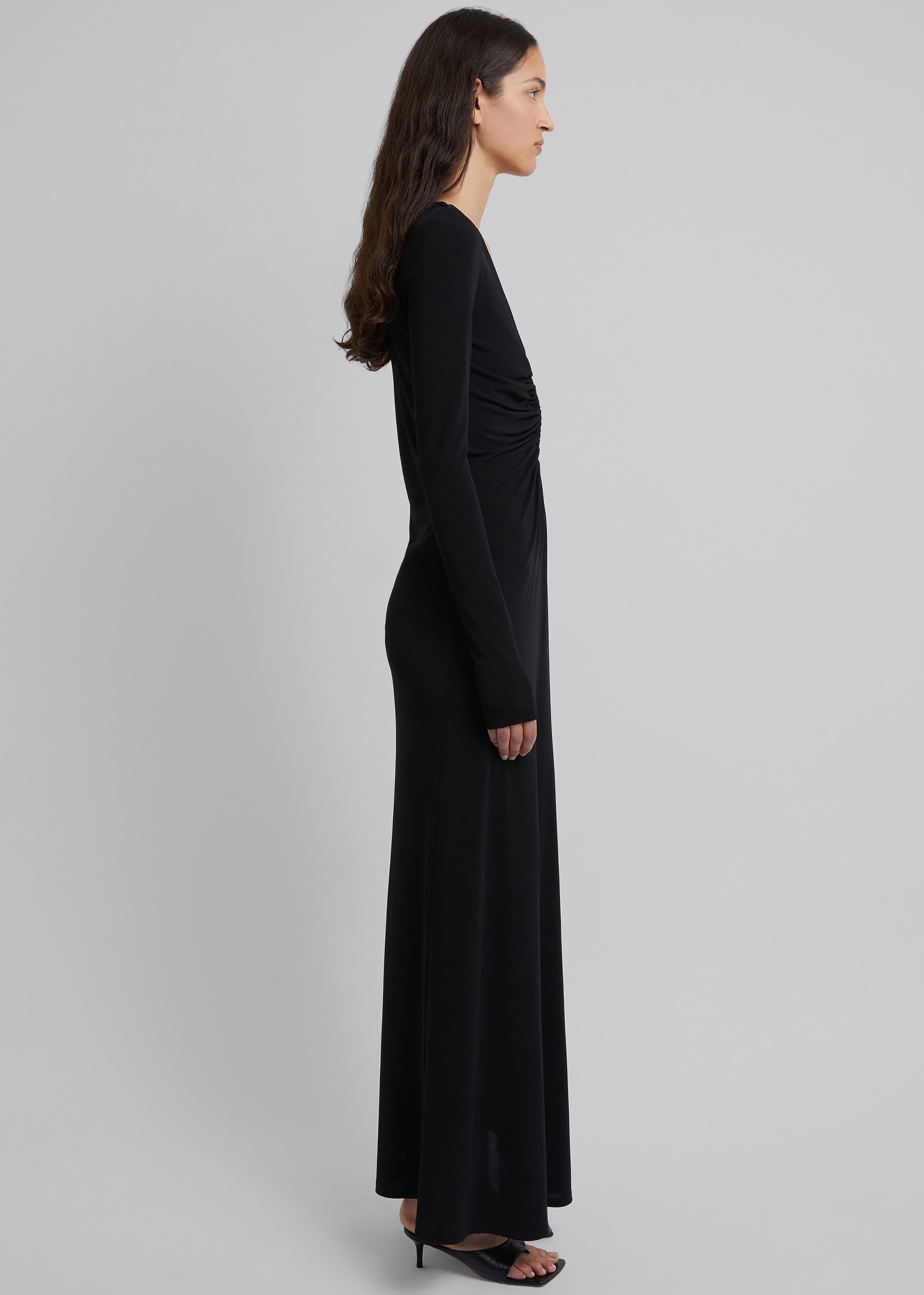 Christopher Esber Arced Palm Long Sleeve Dress - Black – The