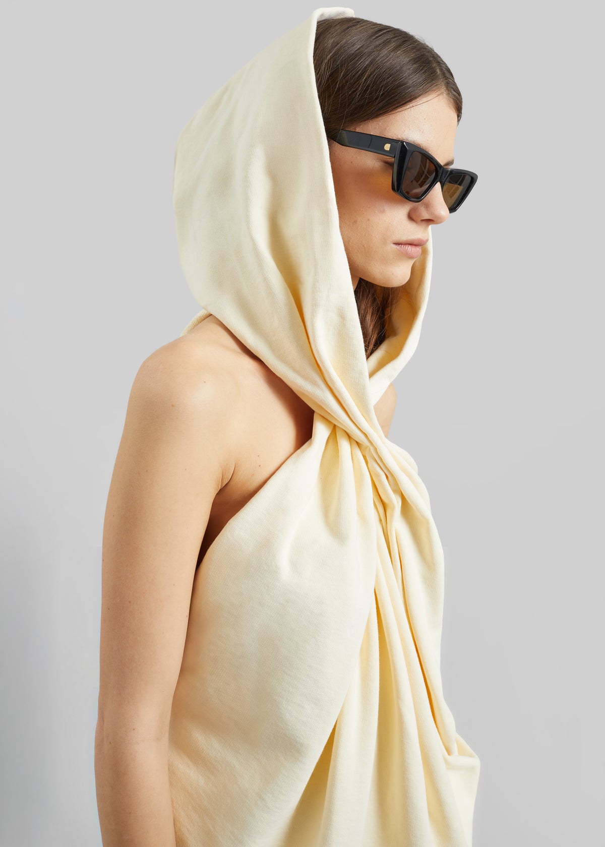 Christopher Esber Archie Hooded Top - Butter - 2