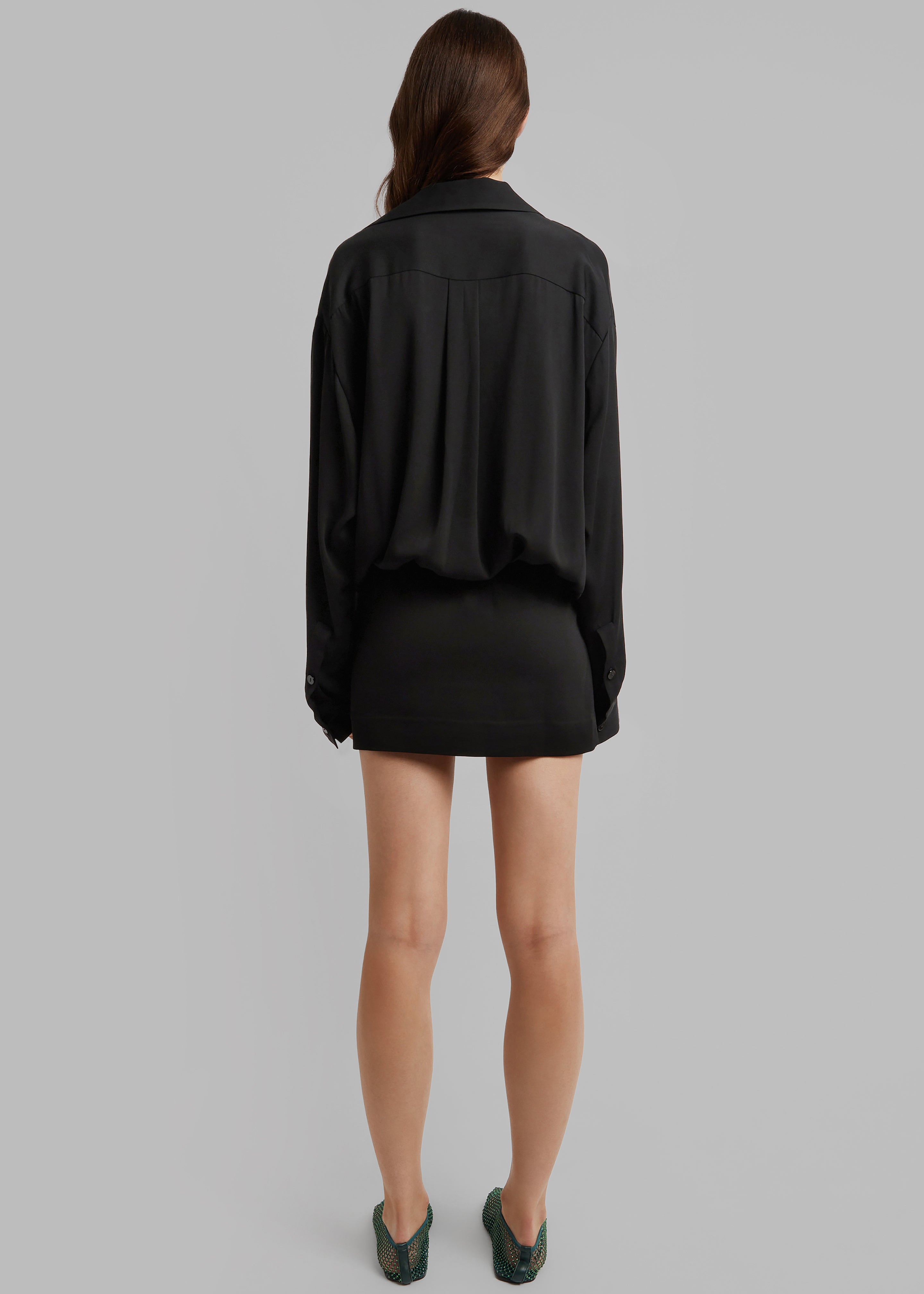 Christopher Esber Aulenti Micro Shirt Dress - Black - 5