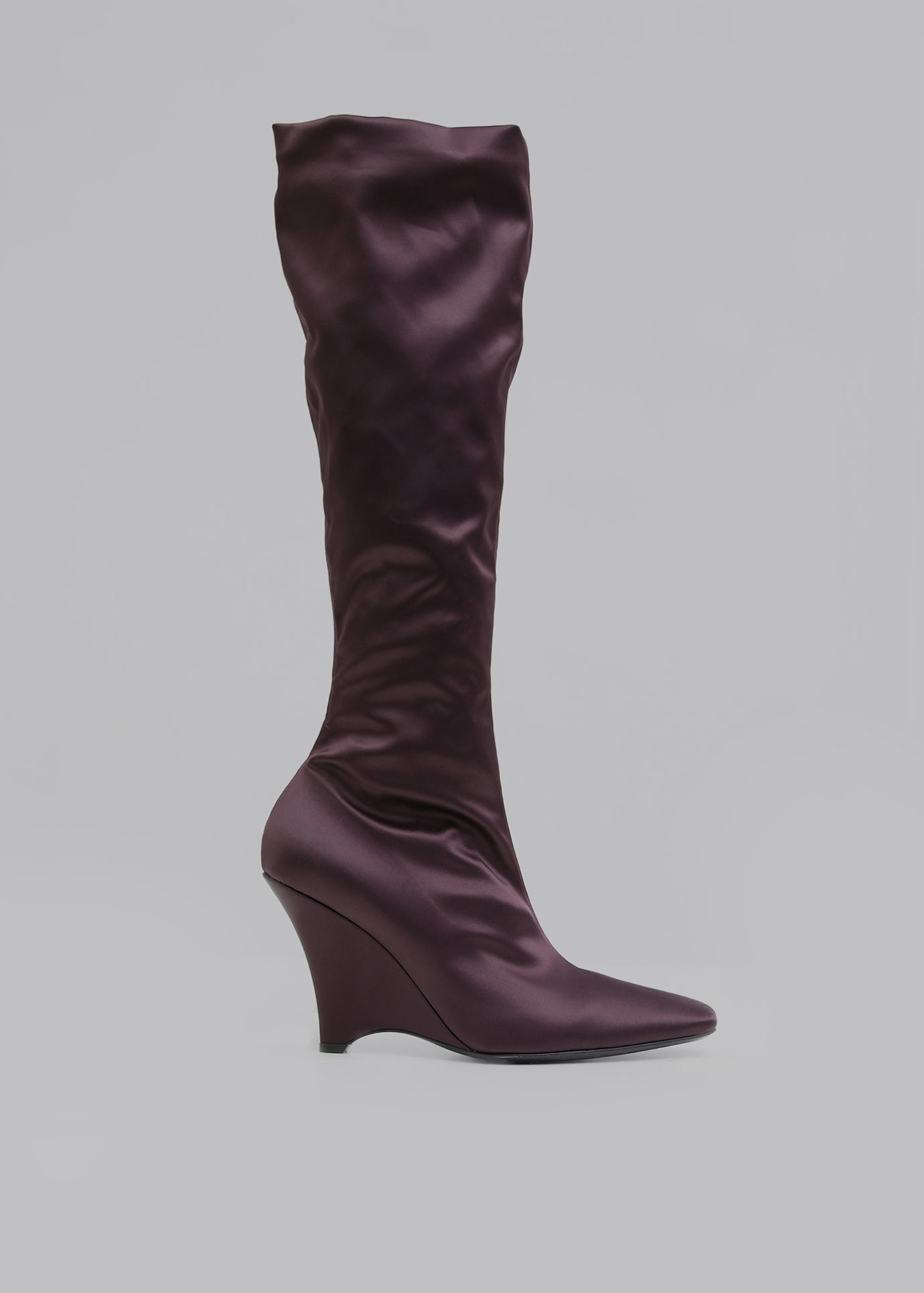 Christopher Esber Avery Knee High Boots - Mahogany - 1