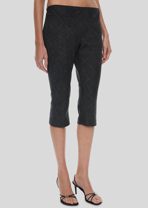 Christopher Esber Banyan Capri Pants - Tropical Charcoal Marle