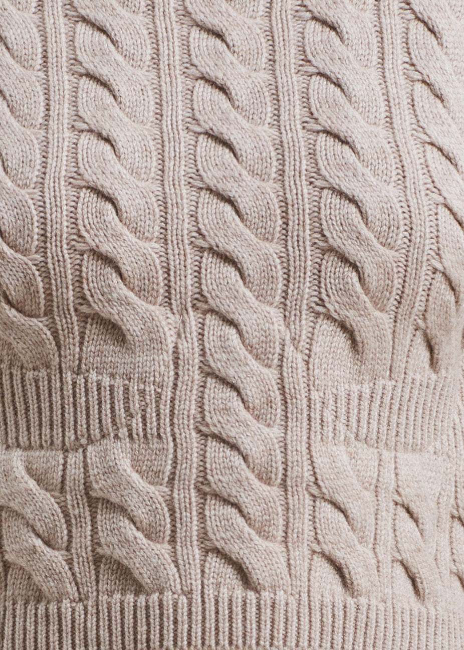 Christopher Esber Cable Knit Sweater - Truffle - 8