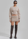 Christopher Esber Cable Knit Skirt - Truffle