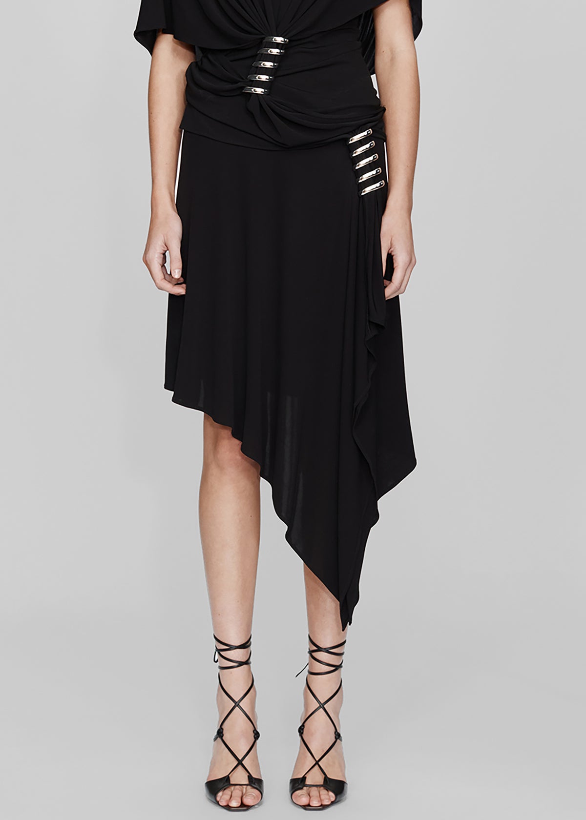 Christopher Esber Coiled Jersey Skirt - Black The Frankie Shop Christopher Esber Coiled Jersey Skirt - Black The Frankie Shop