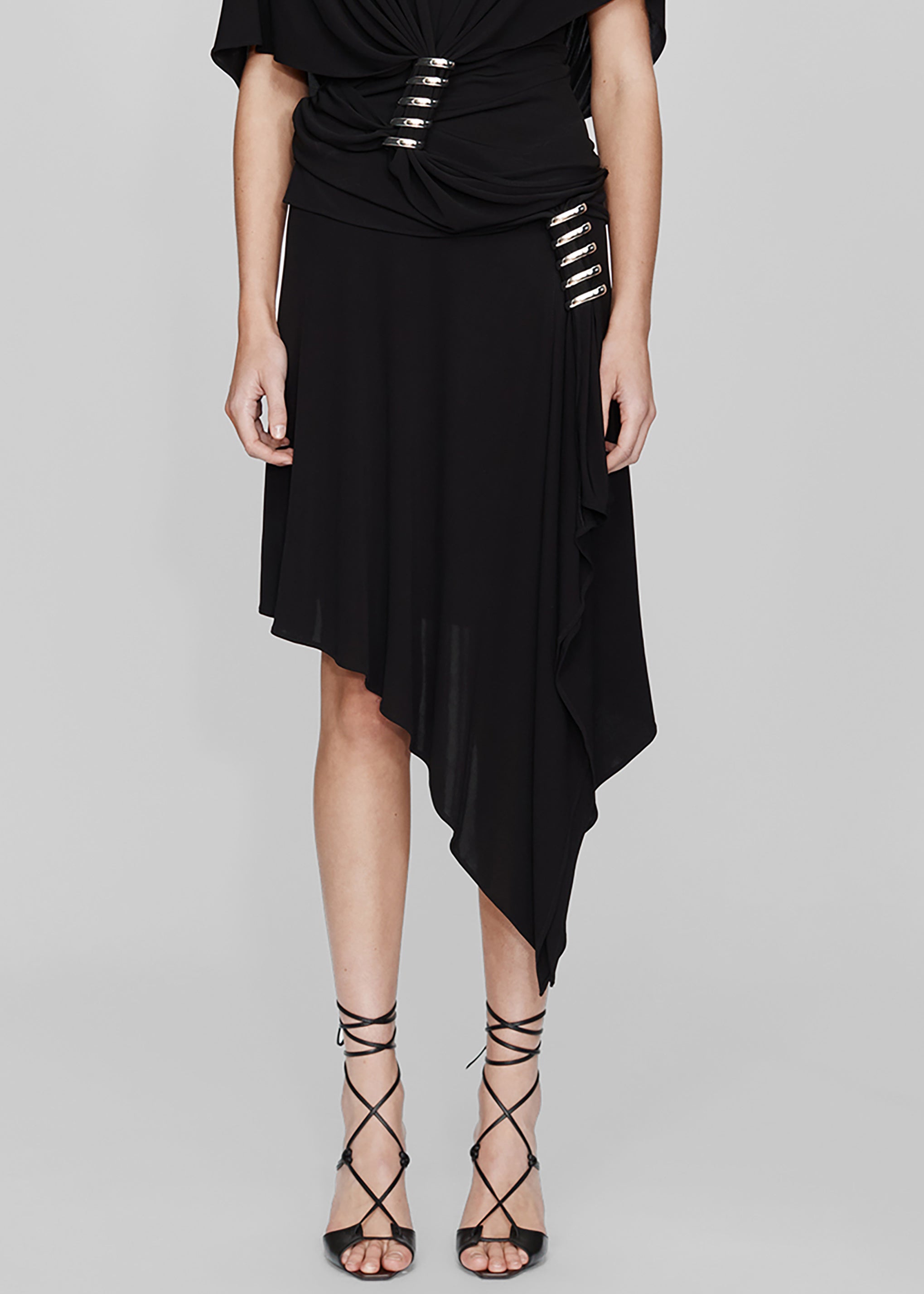 Christopher Esber Coiled Jersey Skirt - Black - 1