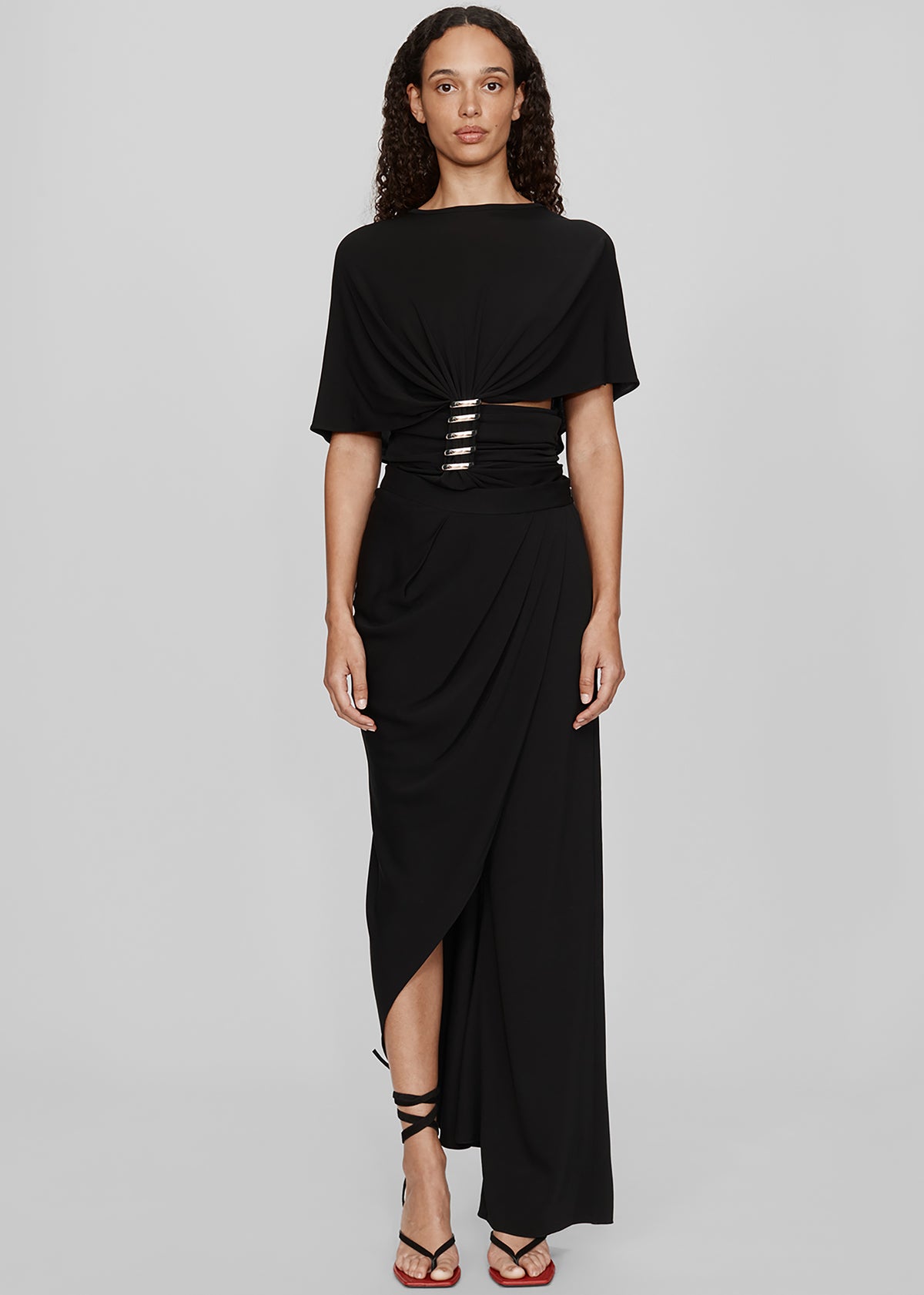 Christopher Esber Coiled Jersey Tee - Black - 2