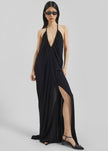 Christopher Esber Cowled Halter Jumpsuit - Black