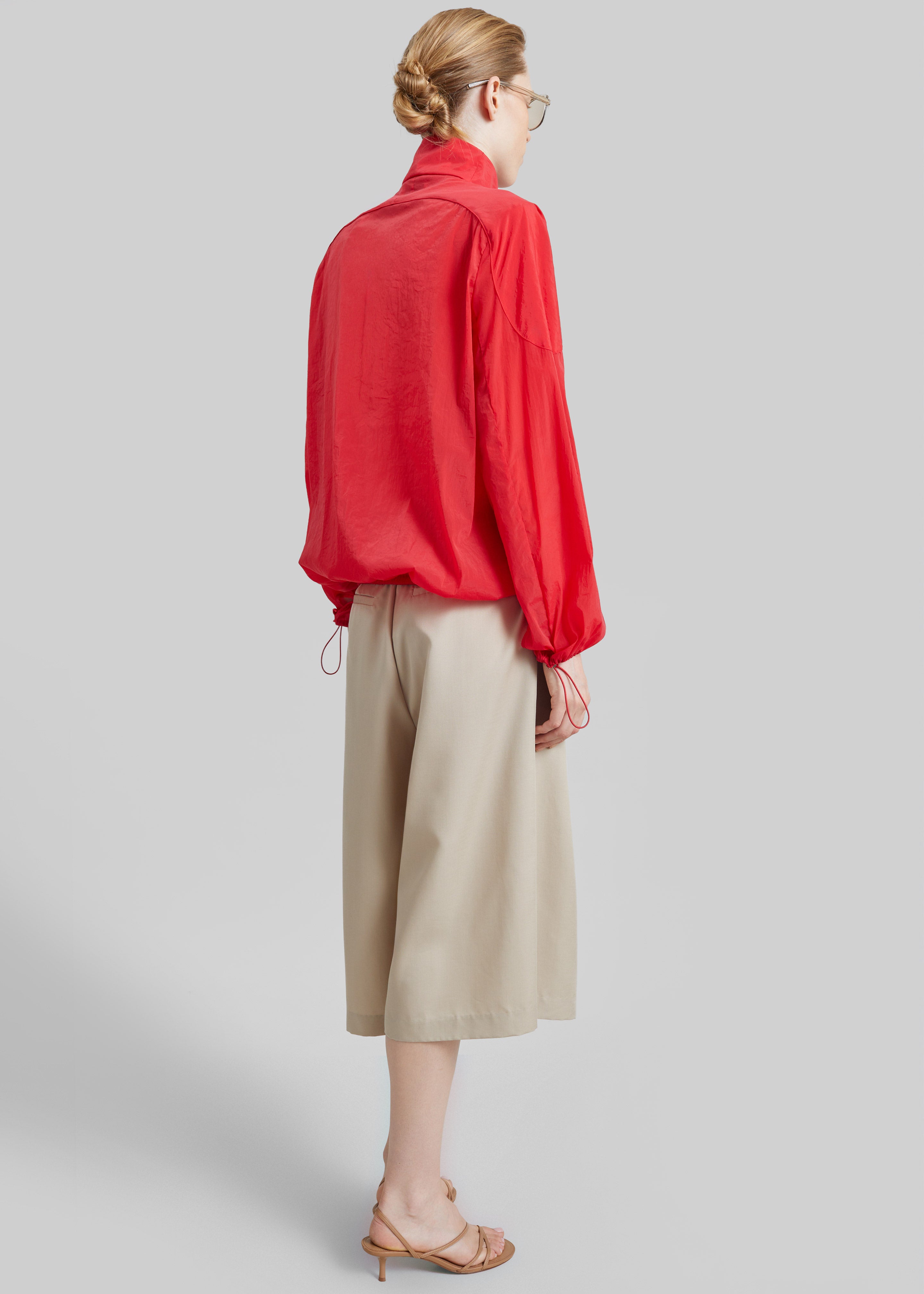 Christopher Esber Dannie Lucent Mottled Sheer Bomber - Flame - 8
