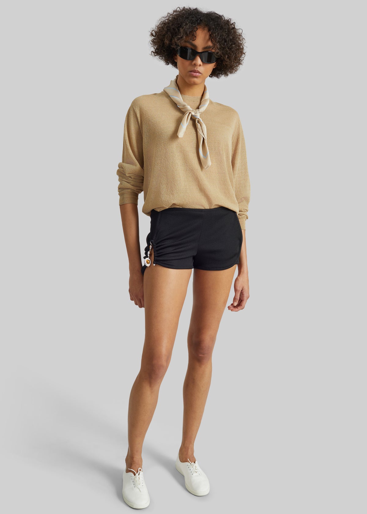 Christopher Esber Droplet Crystal Track Shorts - Black - 3