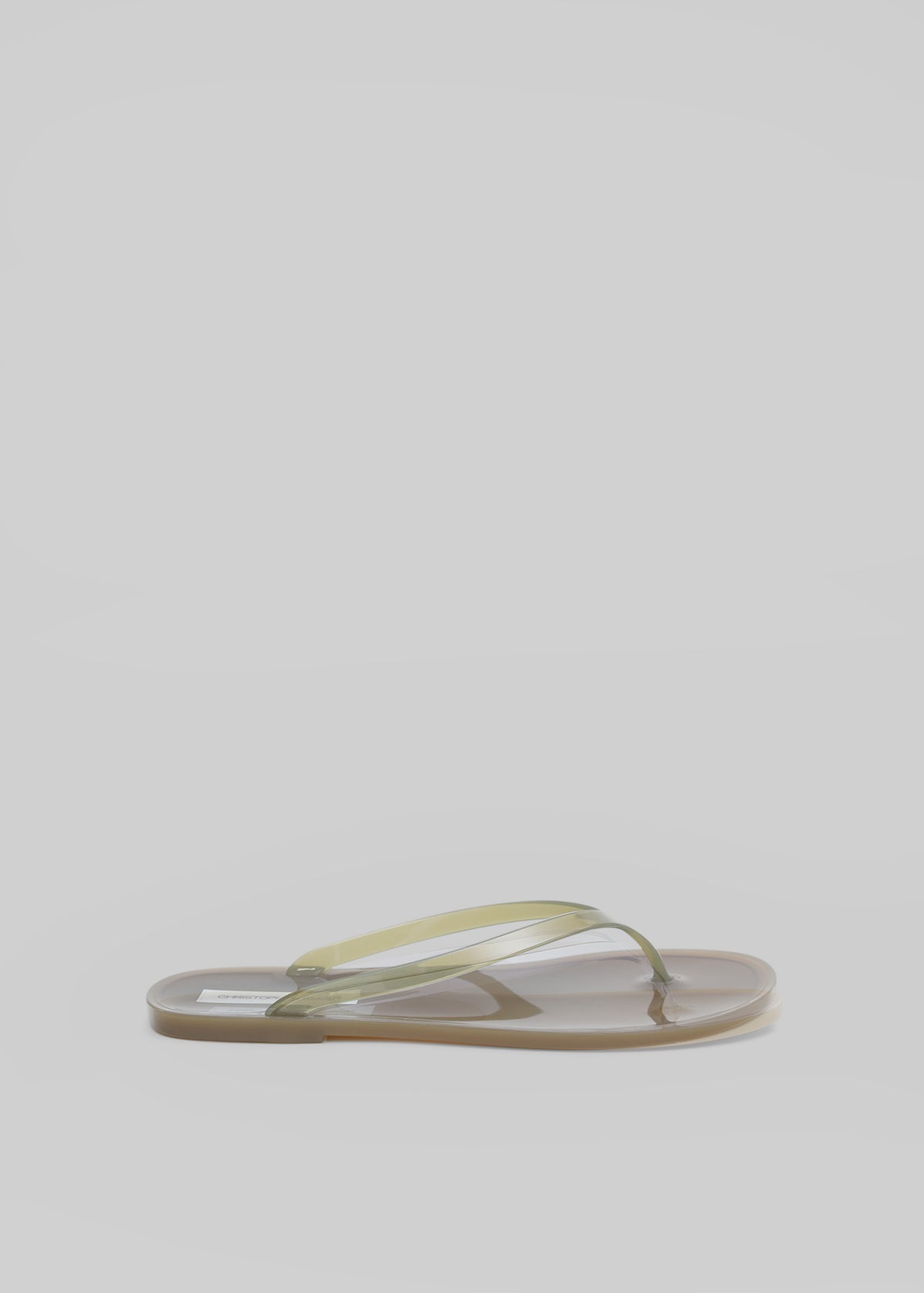 Christopher Esber Jo Flip Flops - Moss/Sepia