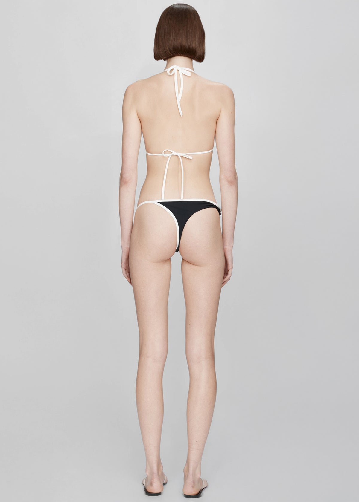 Christopher Esber Lanai Framed Micro Bikini Top - Black/White - 9