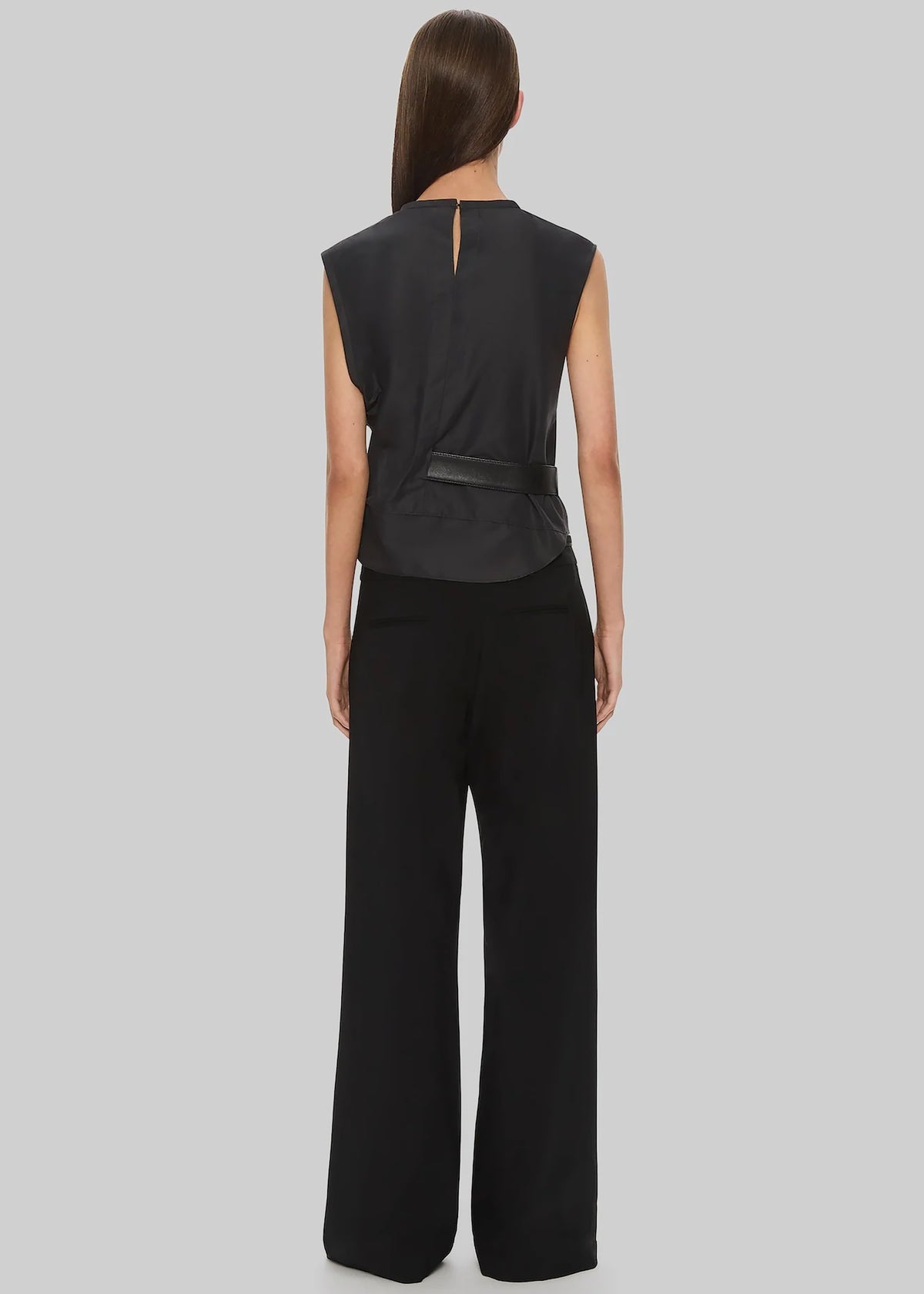 Christopher Esber Locus Belted Tafetta Tank - Carbon - 5