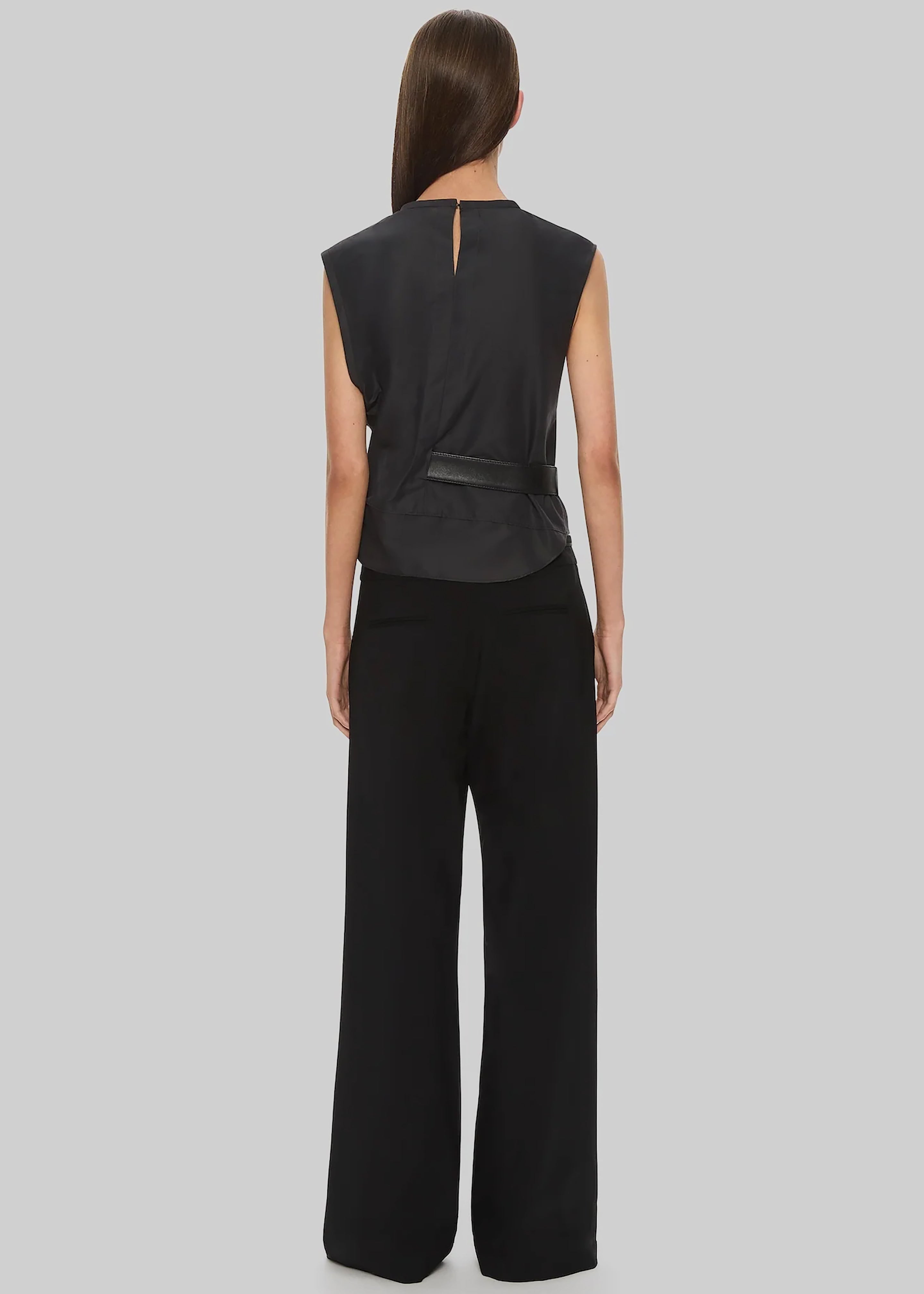 Christopher Esber Locus Belted Tafetta Tank - Carbon - 5