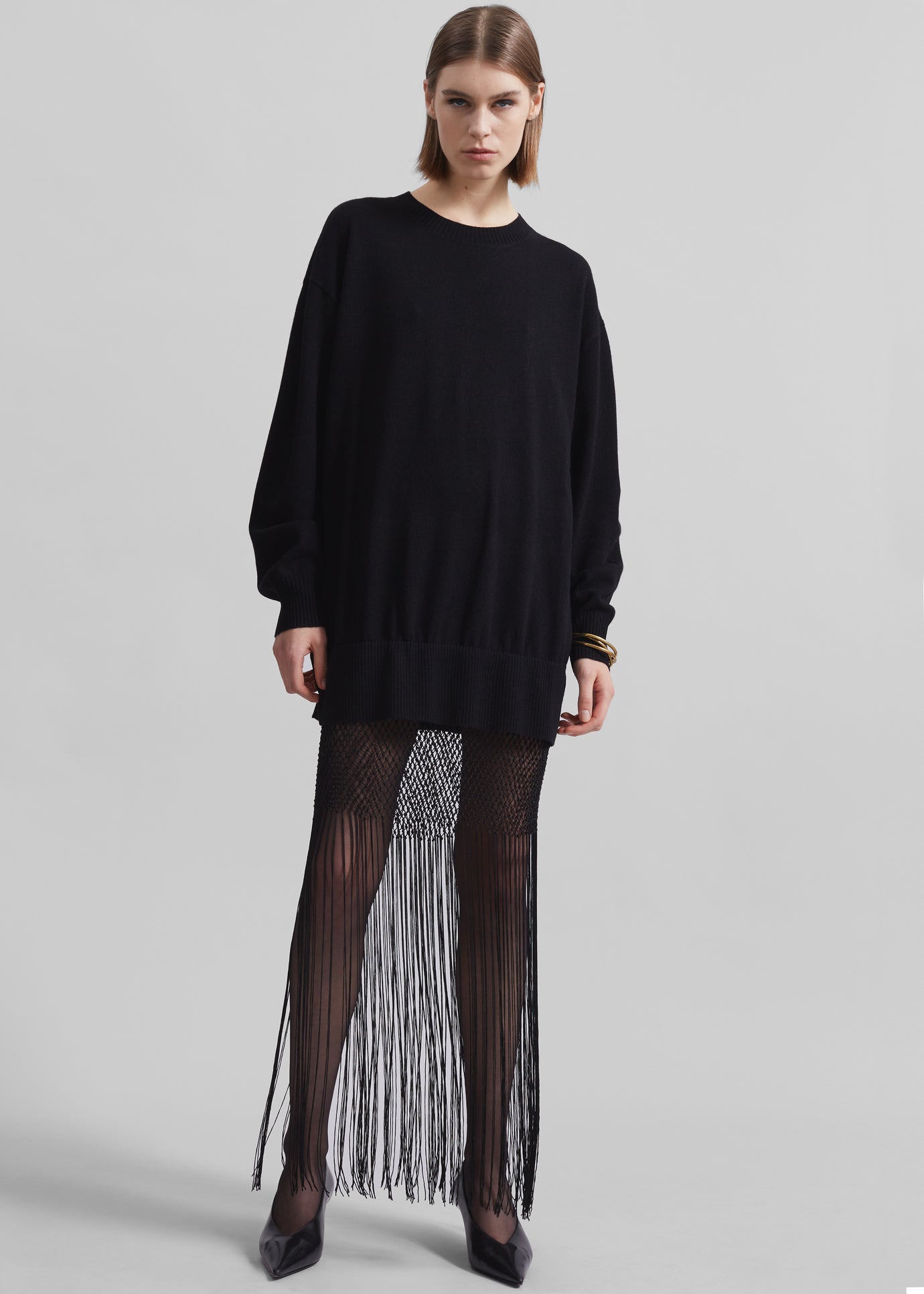 Christopher Esber Macrame Monument Dress - Black