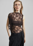 Christopher Esber Mahara Floating Lace Bodysuit - Umber