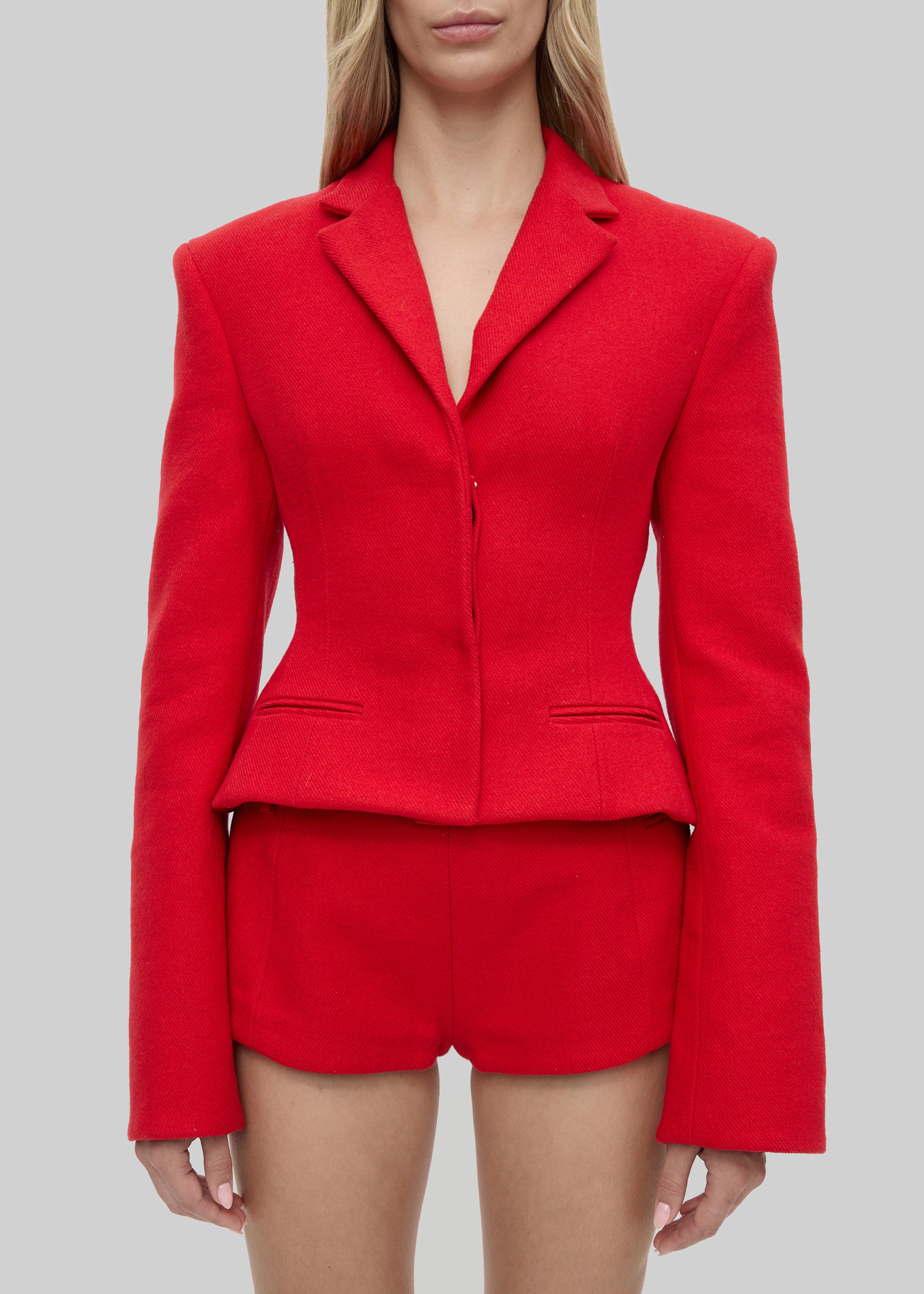 Christopher Esber Marnette Tailored Shorts - Carmine Red - 6
