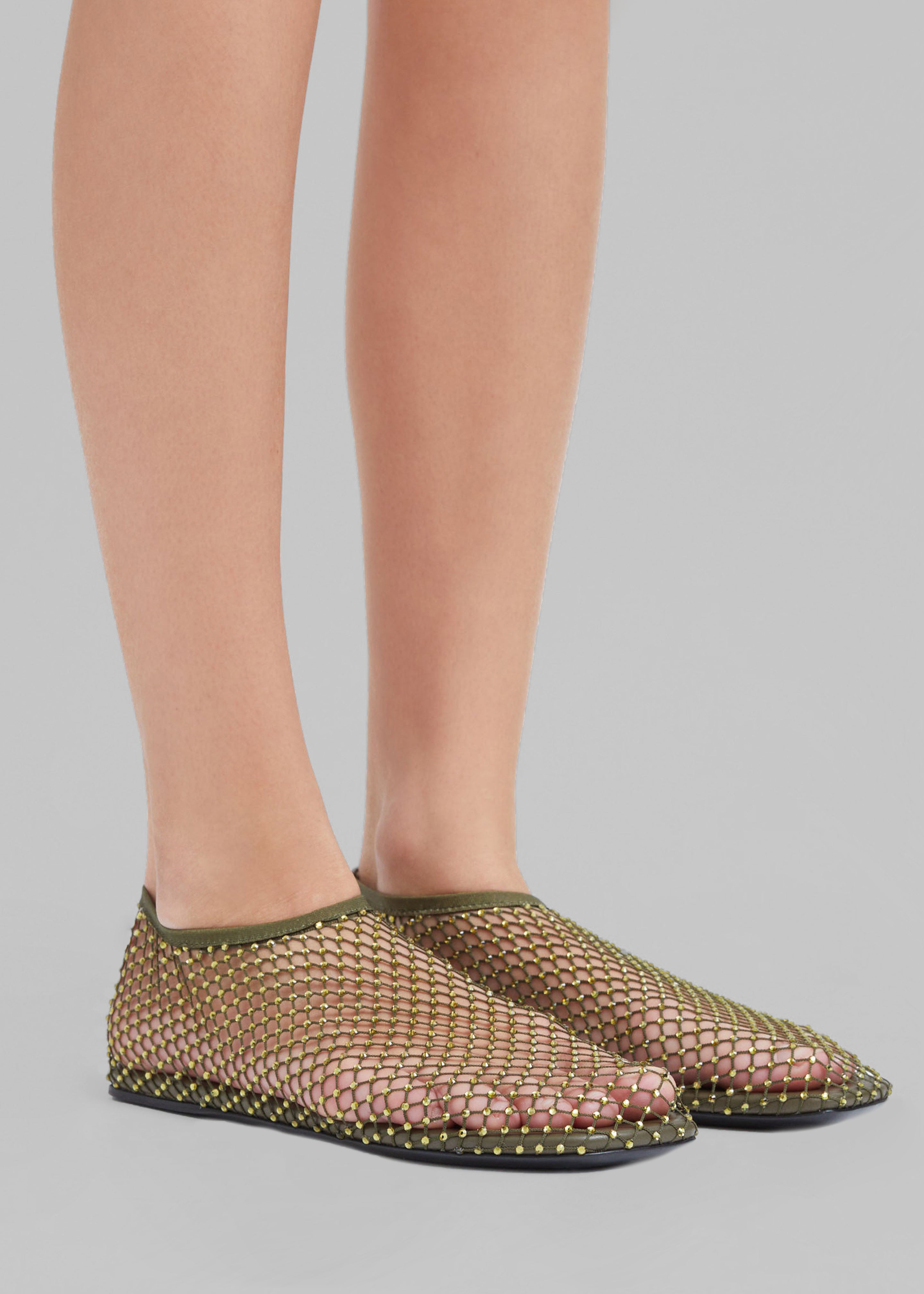 Christopher Esber Minette Flats - Olive - 3